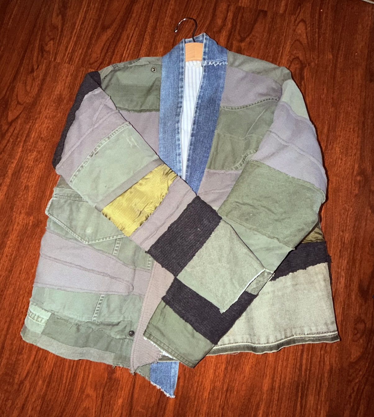 Greg Lauren Greg Lauren shawl-collar patchwork jacket Size US L / EU 52-54 / 3 - 5 Thumbnail