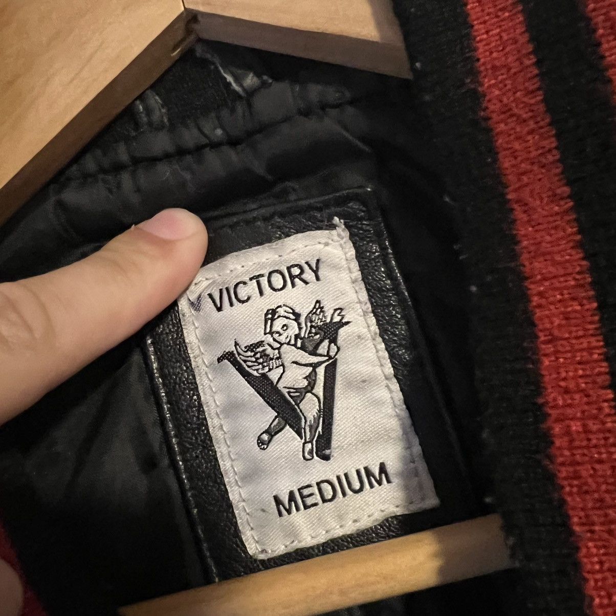Vintage Victory Motorcycles Vintage Leather Varsity Jacket Size US M / EU 48-50 / 2 - 5 Thumbnail