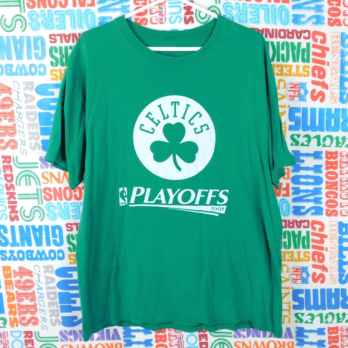 Gildan Boston Celtics 2008 NBA Playoffs Tee Size XL Double Sided Size US XL / EU 56 / 4 - 1 Thumbnail