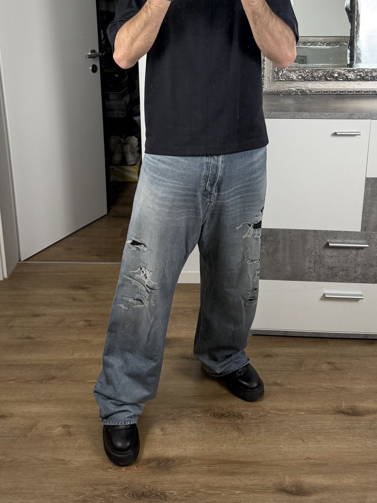 Balenciaga Balenciaga Trompe L’oeil Sweatpants Size US 34 / EU 50 - 2 Thumbnail