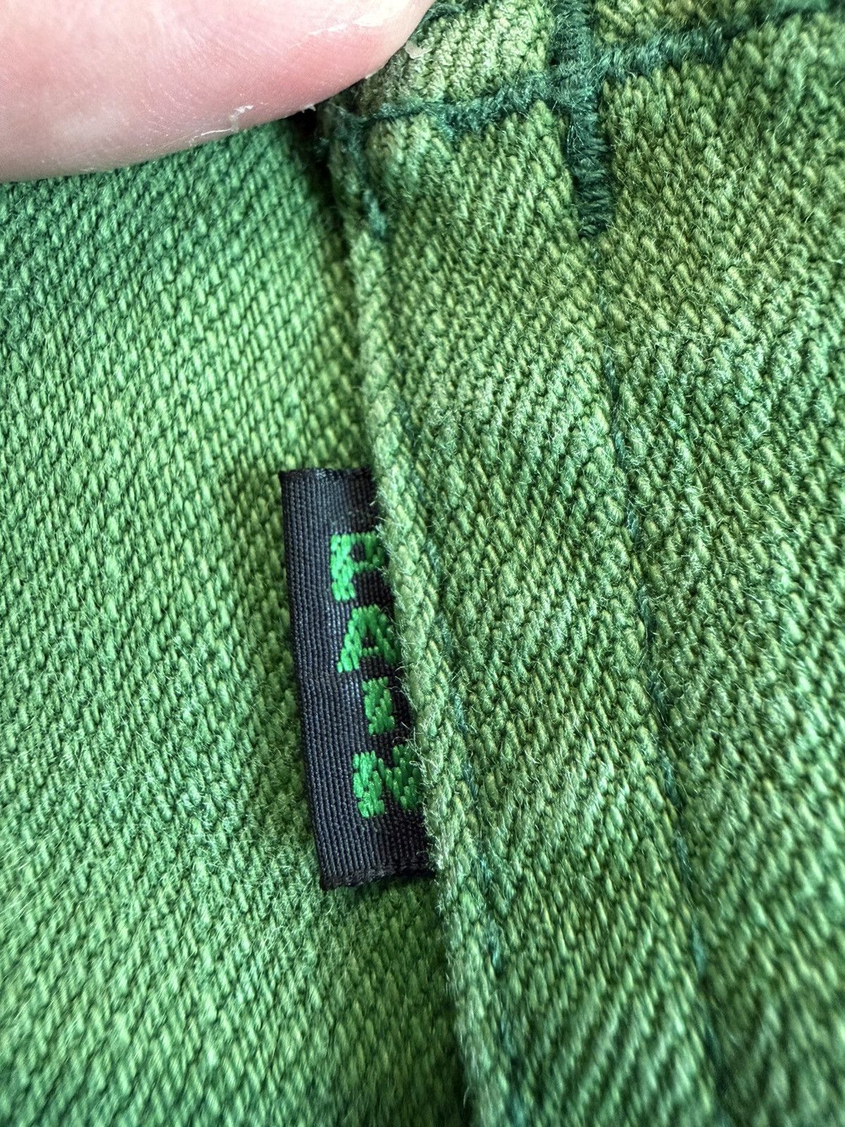 Number (N)ine AW05 Green Pain Denim Size US 31 - 8 Thumbnail