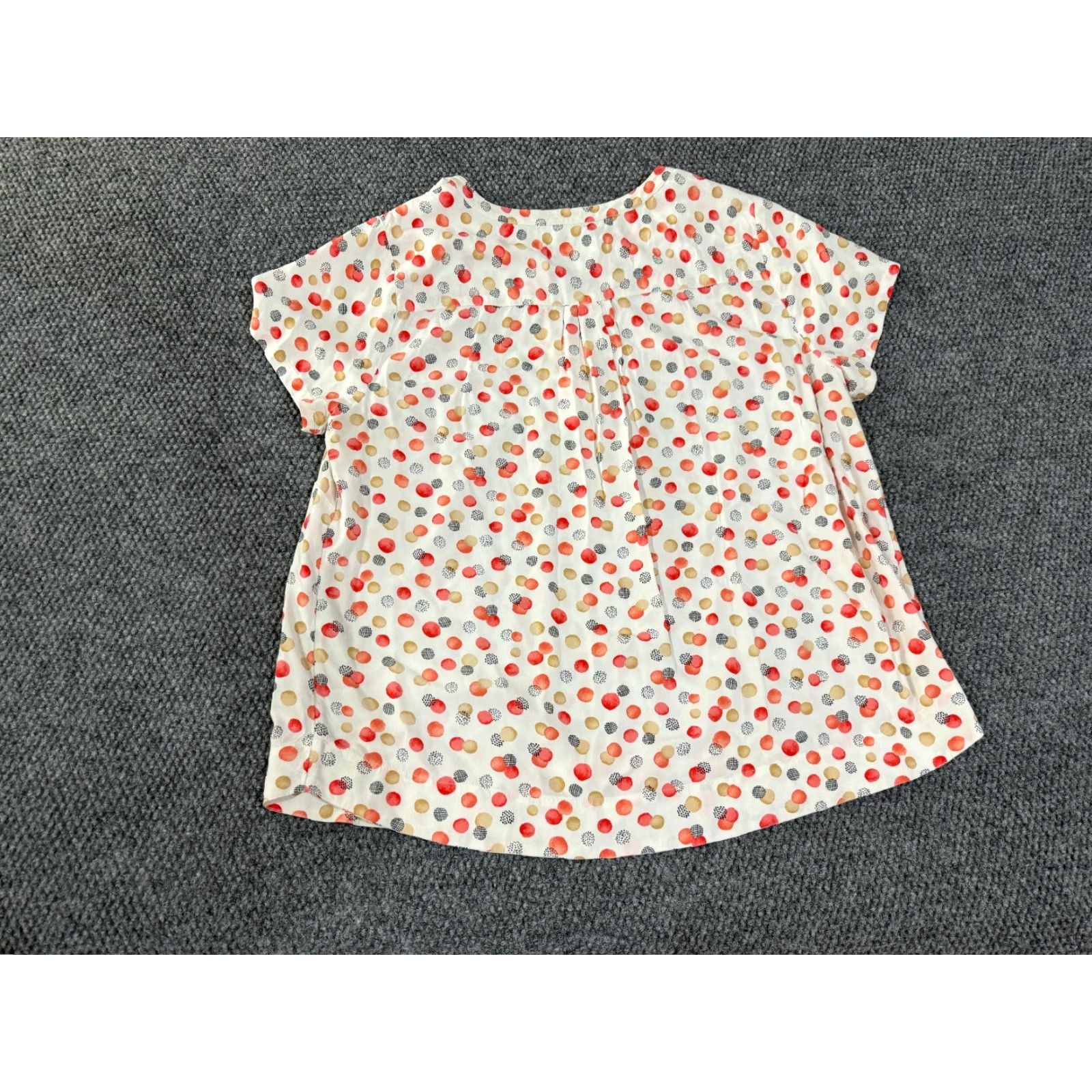 Talbots Talbots Blouse Womens 2X Red Polka Dot Lightweight Casual Top Long Sleeve Rayon Machine Washable Vintage No Size XXL / US 16-18 / IT 52-54 - 7 Thumbnail