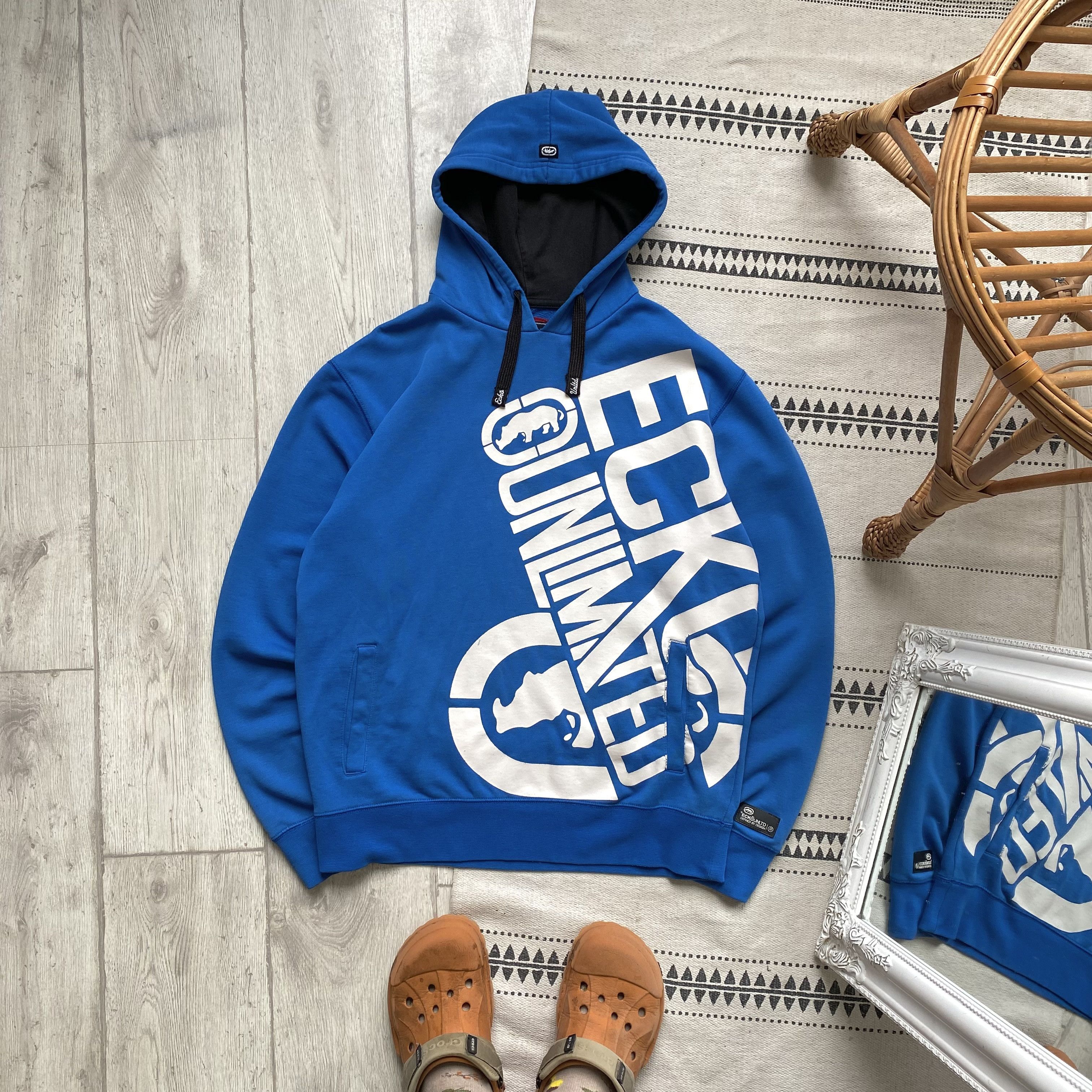 Vintage ECKO UNLTD Jacket 90s Y2K Bomber Varsity Old School Streetwear Rhino XXL