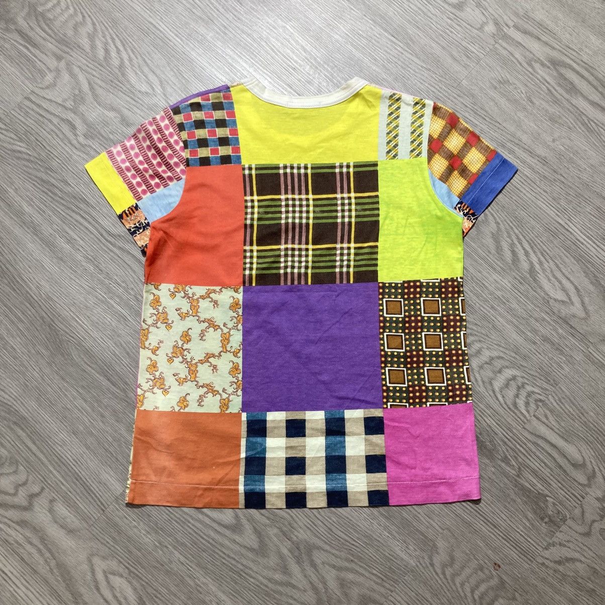 Japanese Brand 🇯🇵Vintage Tricot Comme Des Garcons Multi Pattern Tee Designer Size US XS / EU 42 / 0 - 9 Thumbnail