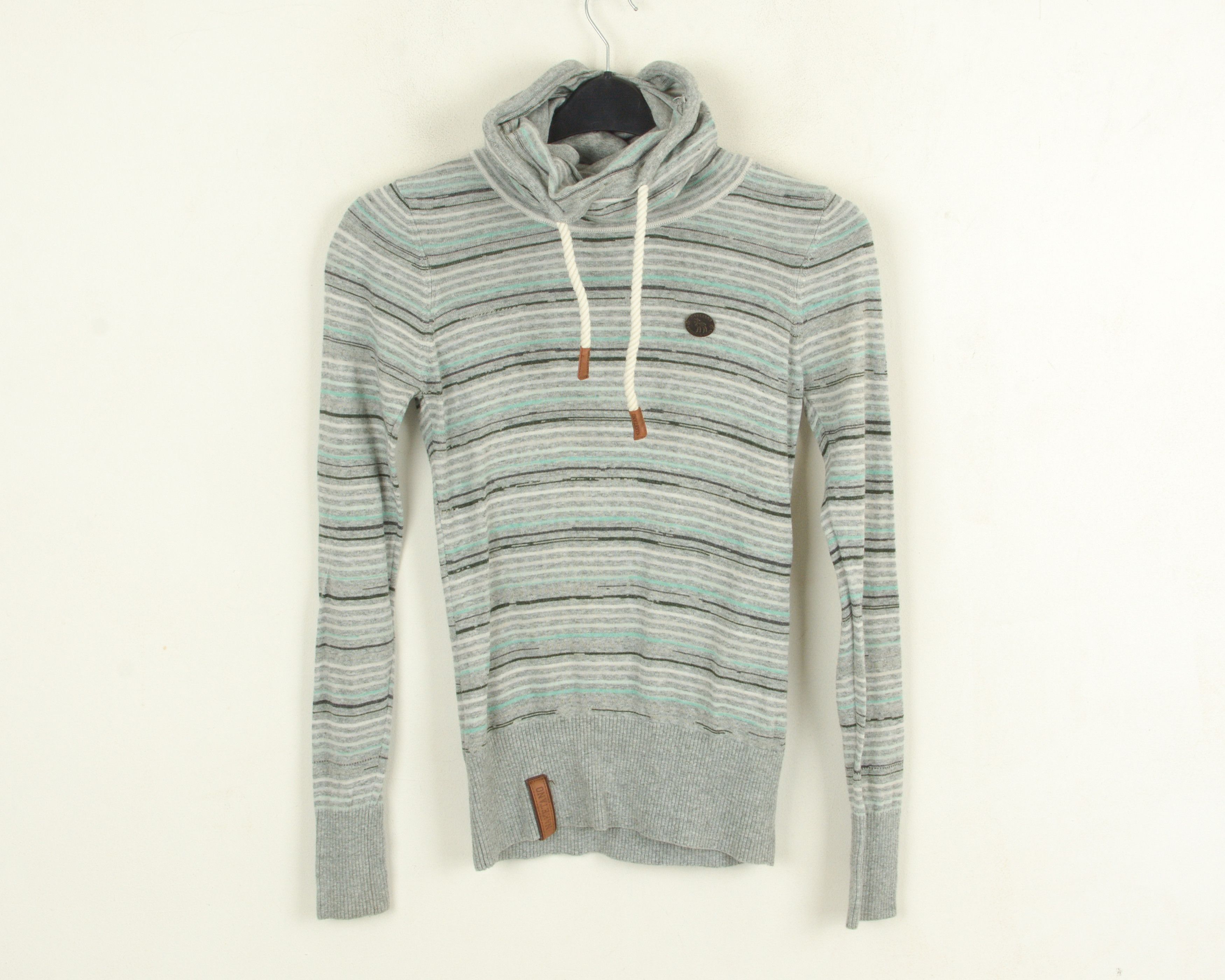 Naketano Women XS Pullover High Neck Jumper Sweatshirt Striped Size XS / US 0-2 / IT 36-38 - 1 Thumbnail