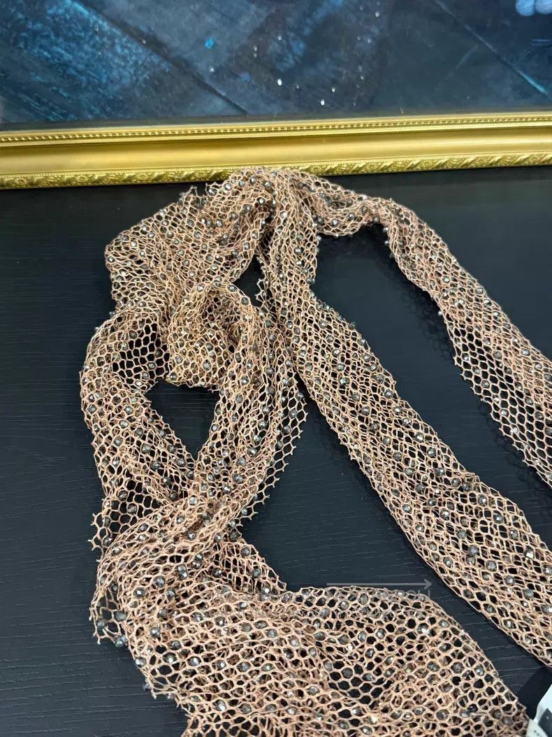 Dries Van Noten DRIES VAN NOTEN Diamond Net Scarf Size ONE SIZE - 4 Thumbnail