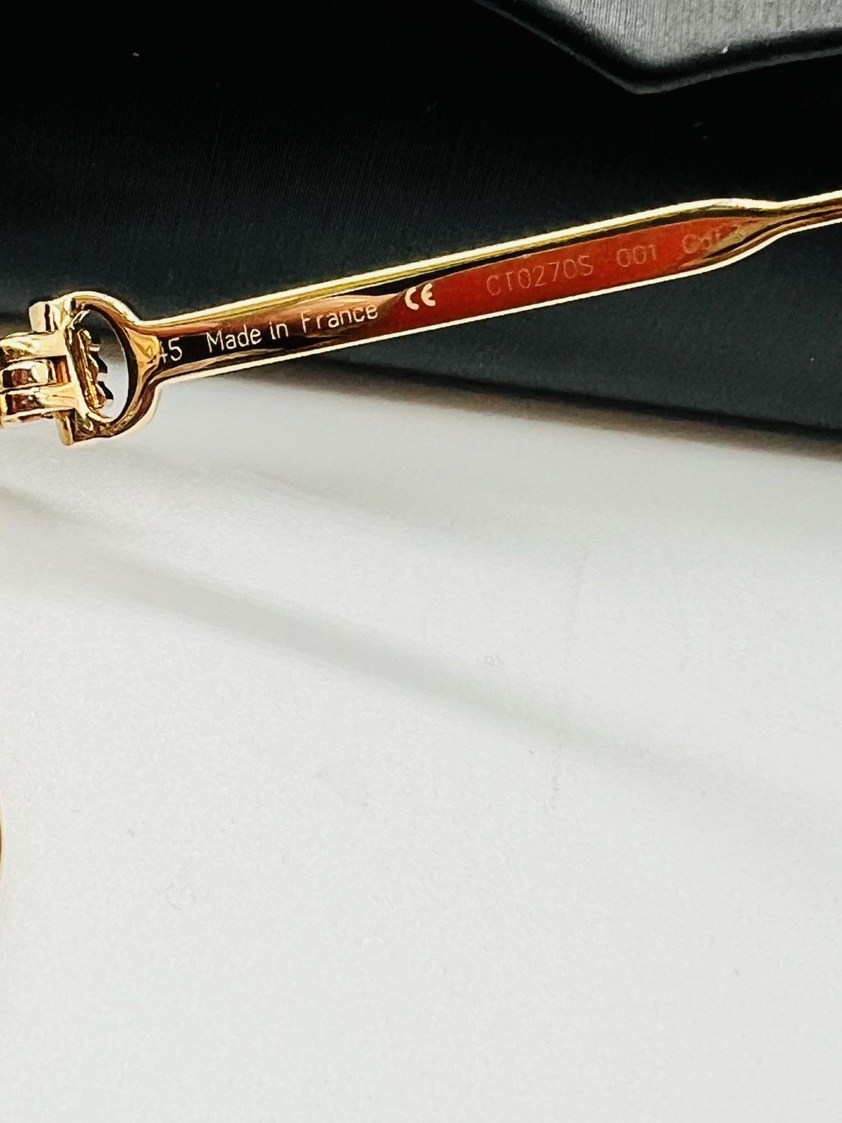 Cartier Cartier CT0270S 001 Square Gold Grey Cartier Sunglasses Size ONE SIZE - 8 Thumbnail