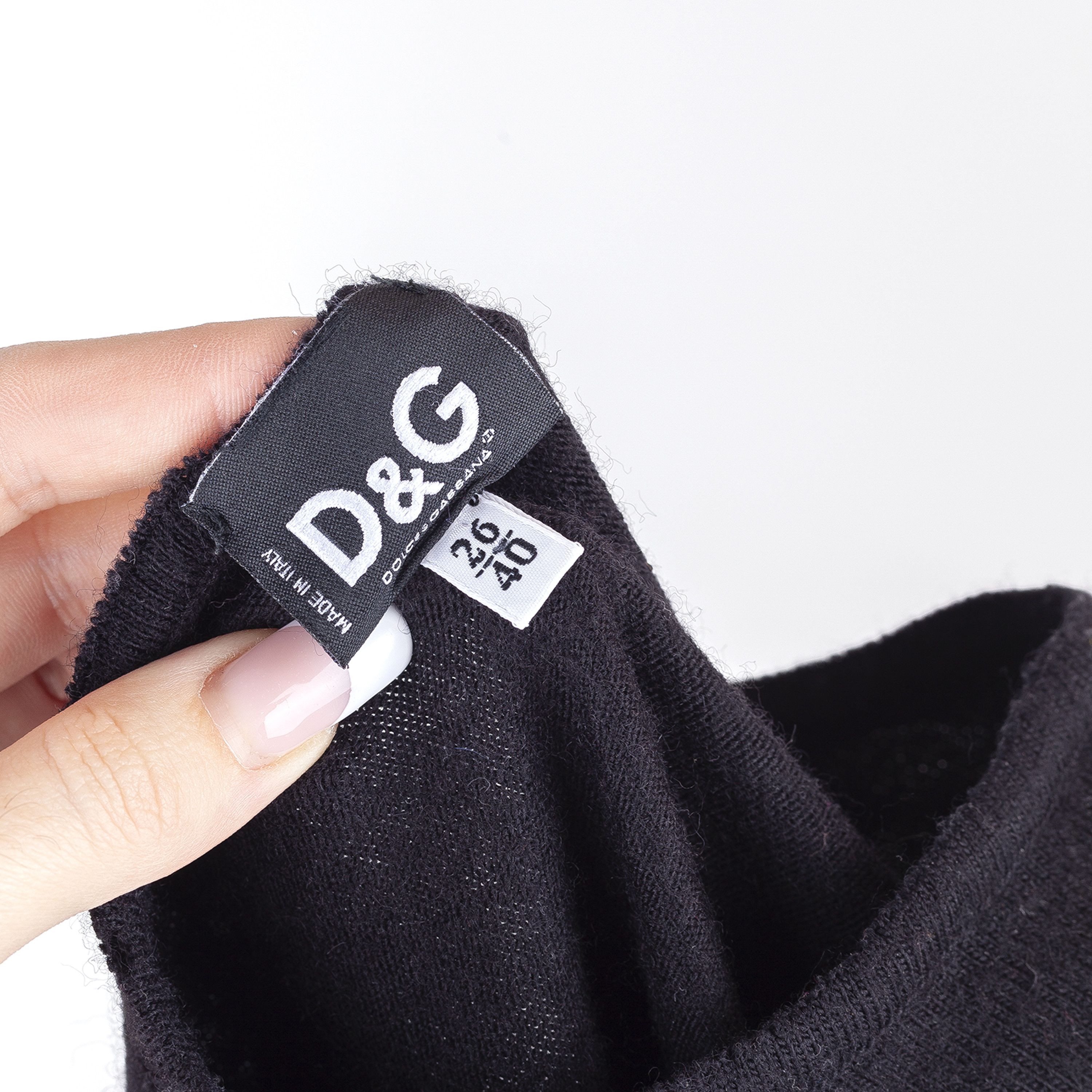 Dolce & Gabbana Dolce & Gabbana Vintage Black Cutout Tied Sleeves Top (XS) Size XS / US 0-2 / IT 36-38 - 4 Thumbnail