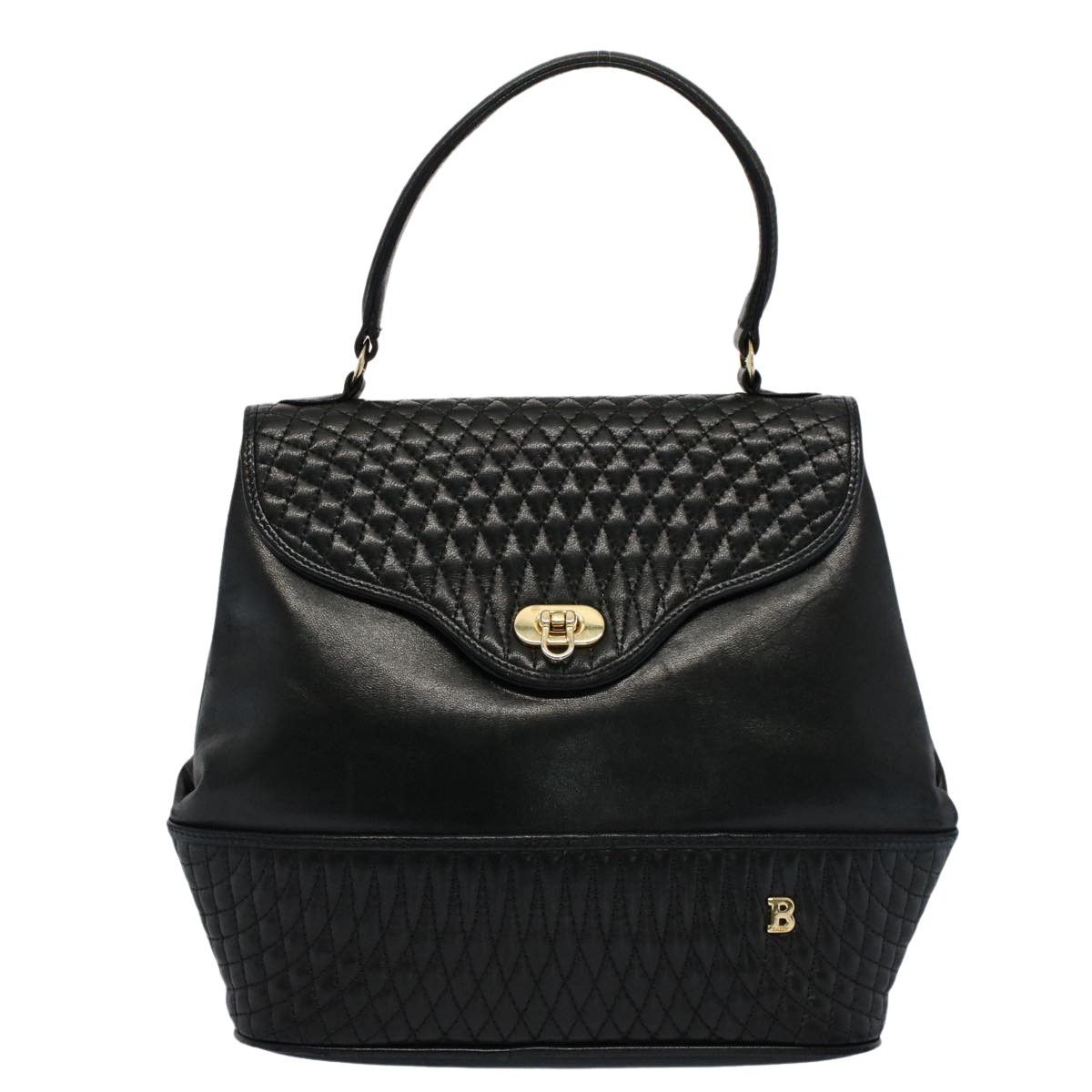 Bally Black Leather Handbag (Pre-Owned) Size ONE SIZE - 1 Thumbnail