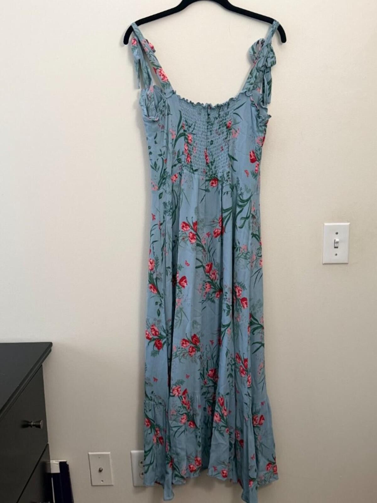 Reformation BNWT REFORMATION NIKITA BLUE FLORAL SUMMER DRESS 12 Size XL / US 12-14 / IT 48-50 - 7 Thumbnail
