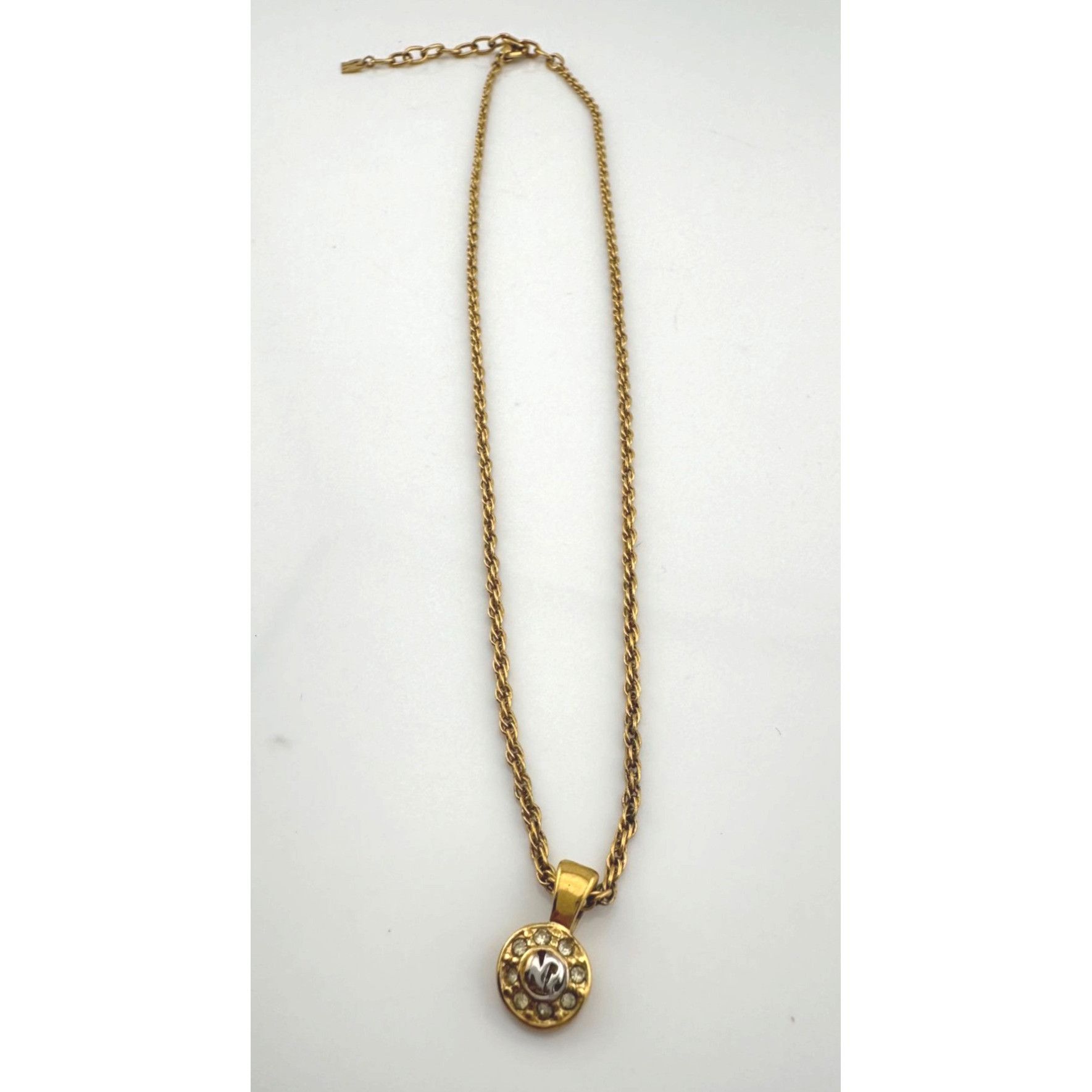 Nina Ricci Nina Ricci Round Rhinestone Necklace Size ONE SIZE - 9 Thumbnail