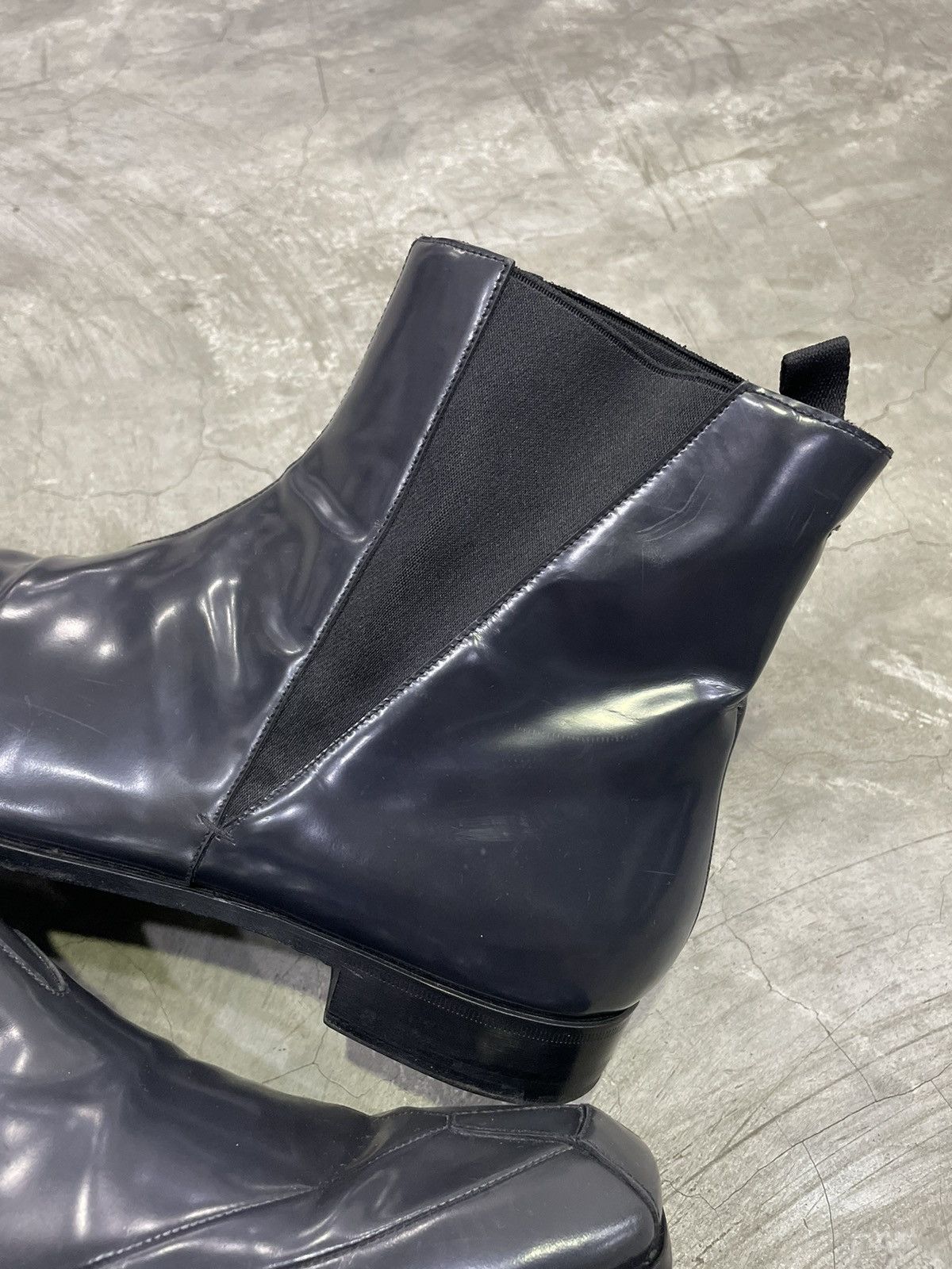Prada Prada Patent Pointy Toe Boots Oxford Size US 12 / EU 45 - 5 Thumbnail