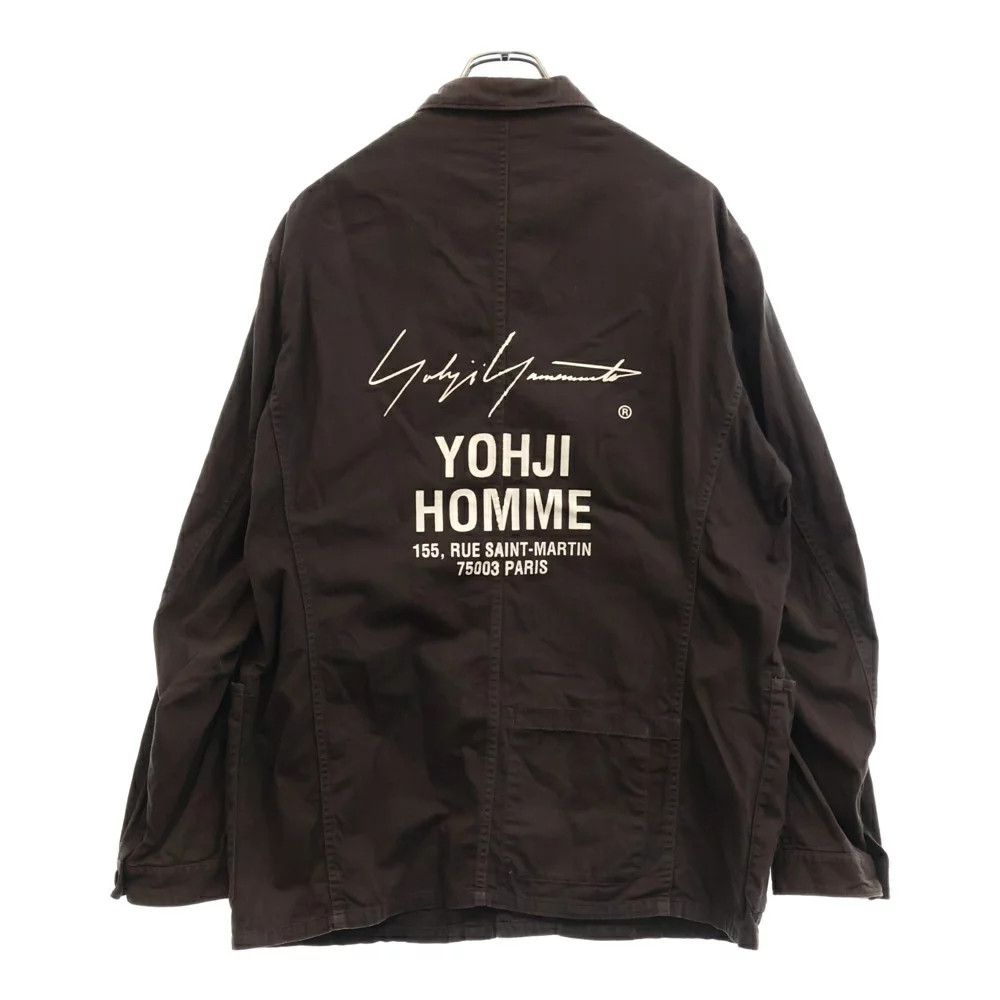 Yohji Yamamoto Yohji Yamamoto POUR HOMME 17AW Work Shirt Jacket Size US XL / EU 56 / 4 - 2 Thumbnail