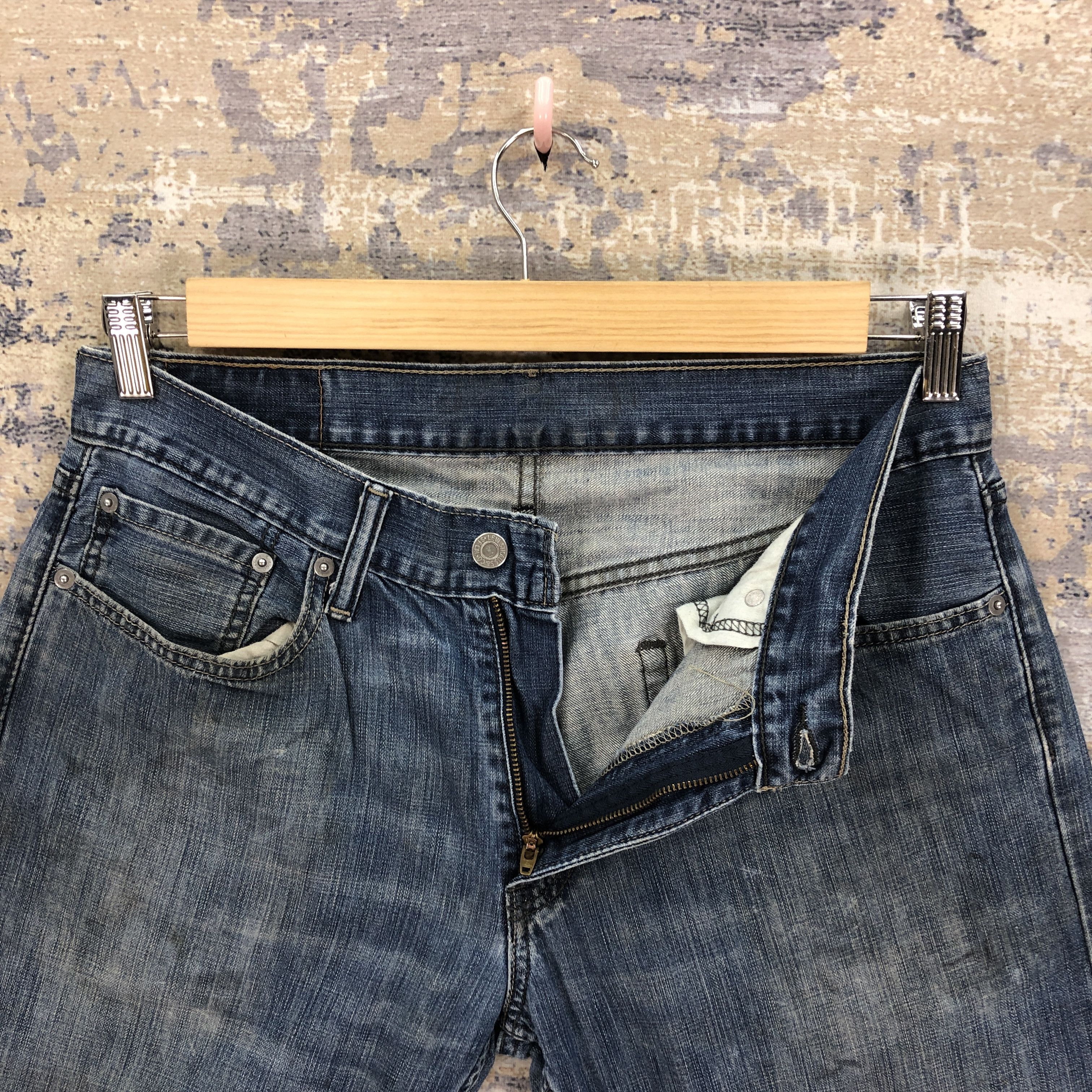 Jean Vintage Y2K Levis 514 Faded Jeans Dirty Levis Ripped Denim Size US 30 / EU 46 - 5 Thumbnail
