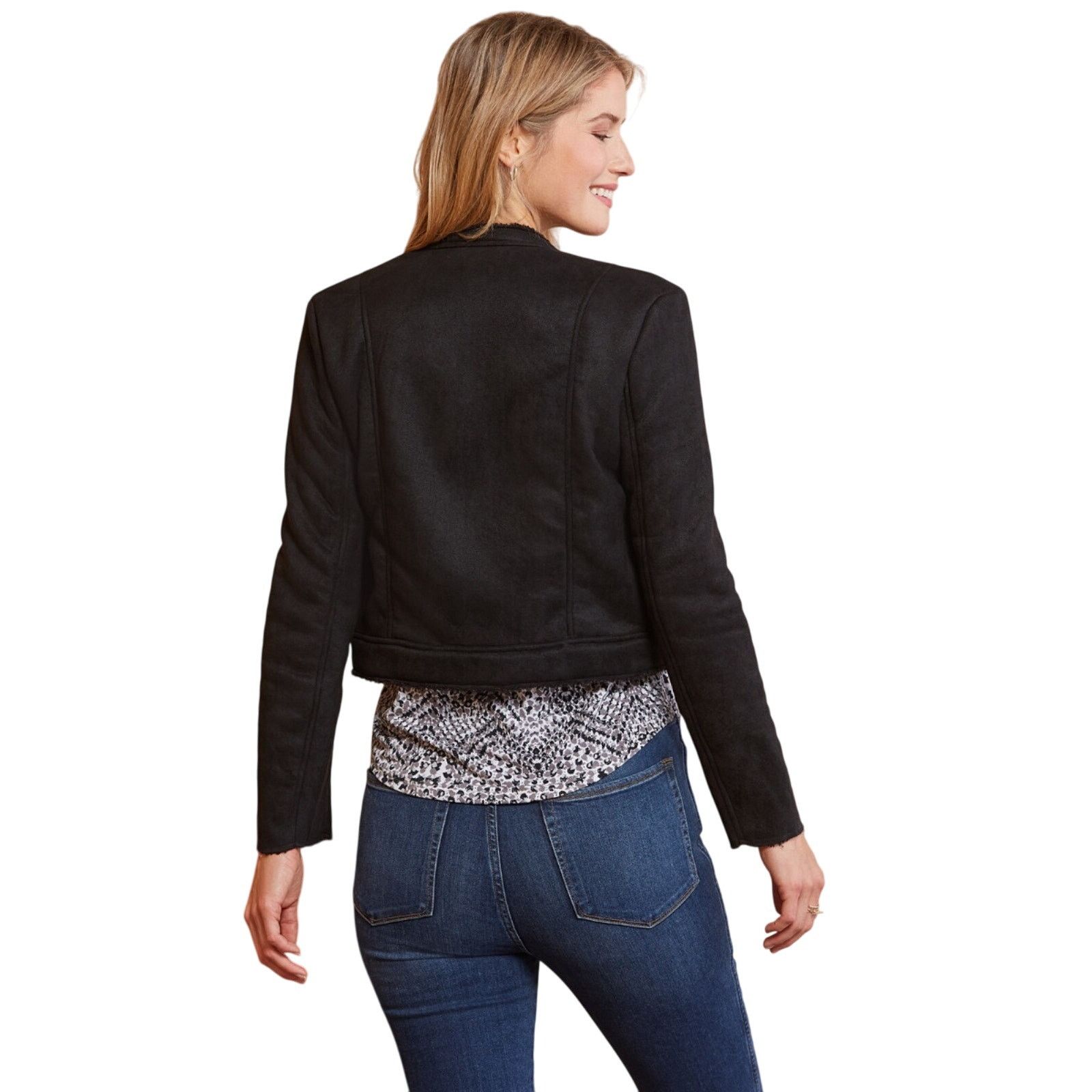 BB Dakota BB Dakota Womens Faux Suede "Suede Me, Love You Jacket" Size XS / US 0-2 / IT 36-38 - 5 Thumbnail