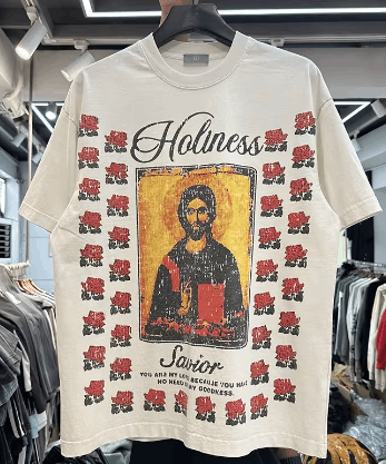 Japanese Brand × Vintage "Holiness -M" T-shirt Size US M / EU 48-50 / 2 - 2 Thumbnail