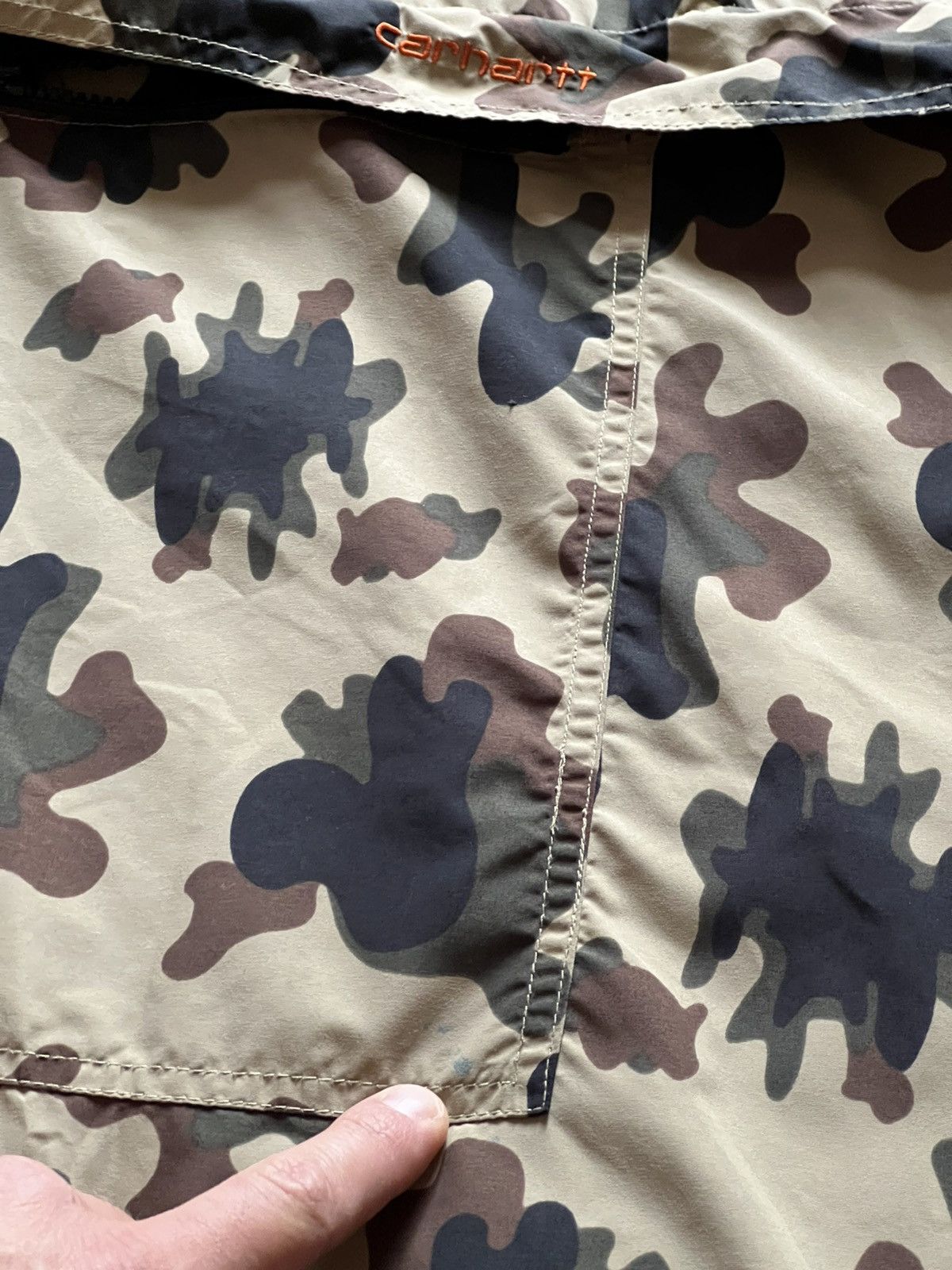 Carhartt × Carhartt Wip × Vintage Carhartt vintage nylon camo anorak jacket Size US XL / EU 56 / 4 - 8 Thumbnail