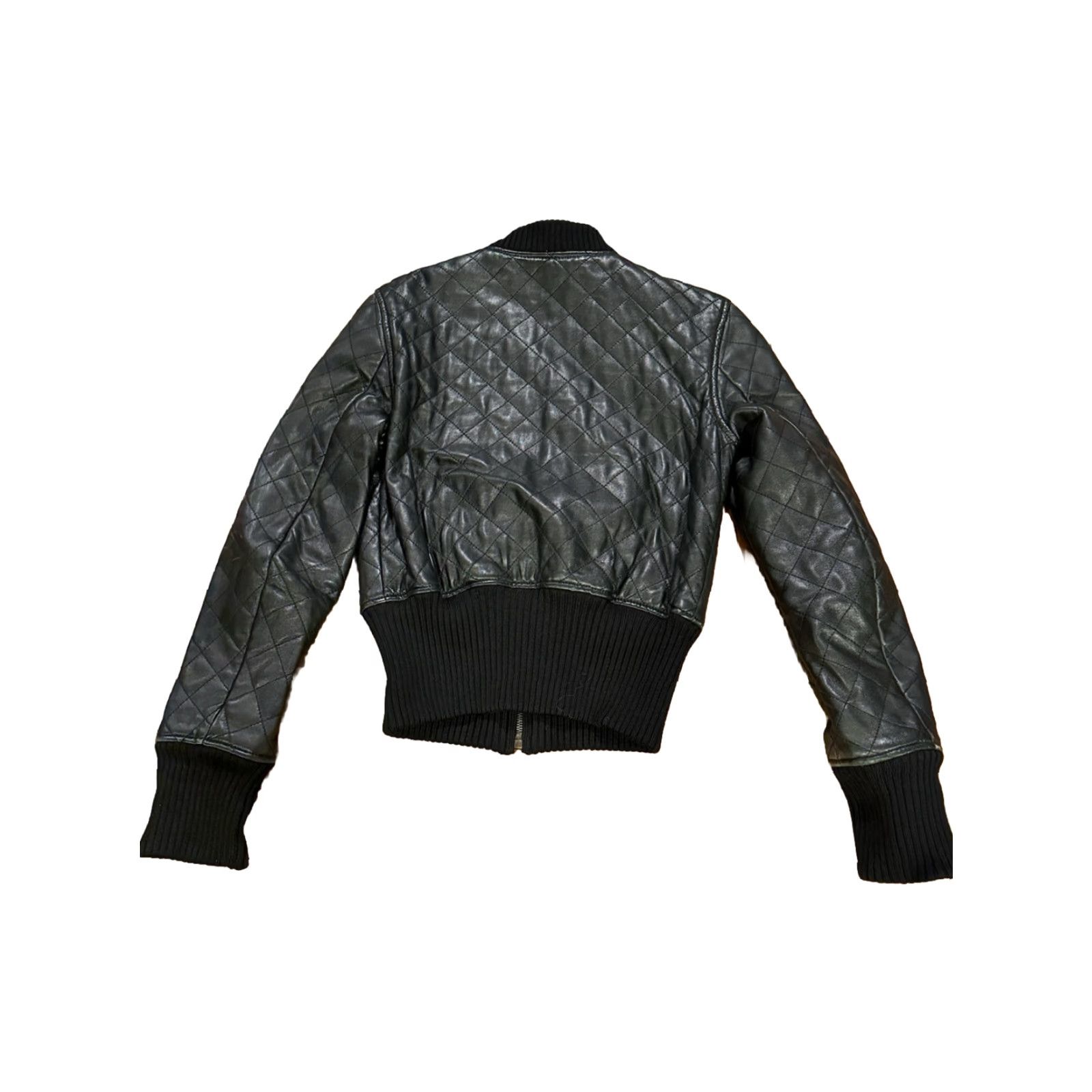 Theory Theory Leather Jacket Quilted P XS Black Womens Size S / US 4 / IT 40 - 6 Thumbnail
