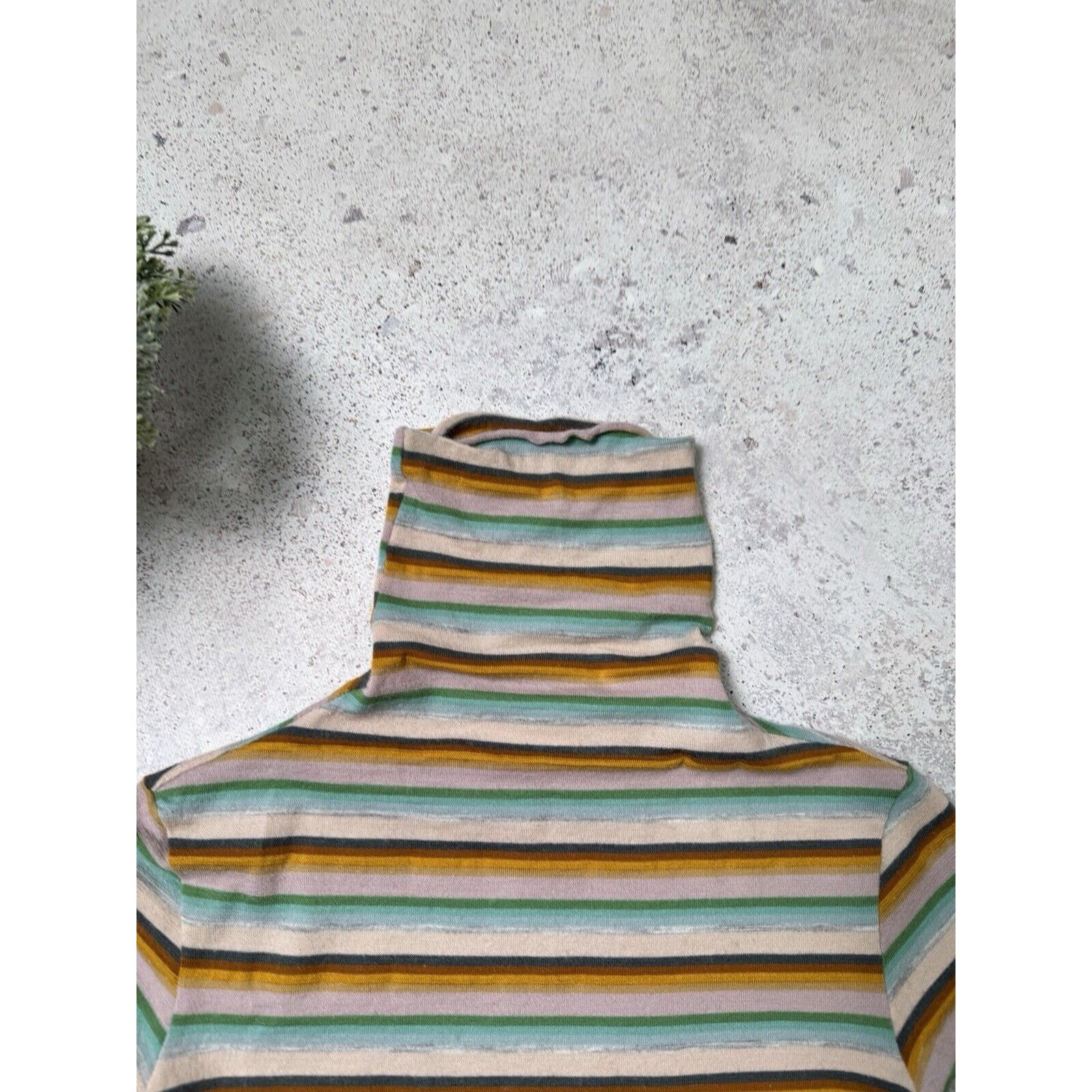 Miss Sixty Vintge Miss Sixty Turtleneck Sweater Avant Garde Striped Size L / US 10 / IT 46 - 3 Thumbnail