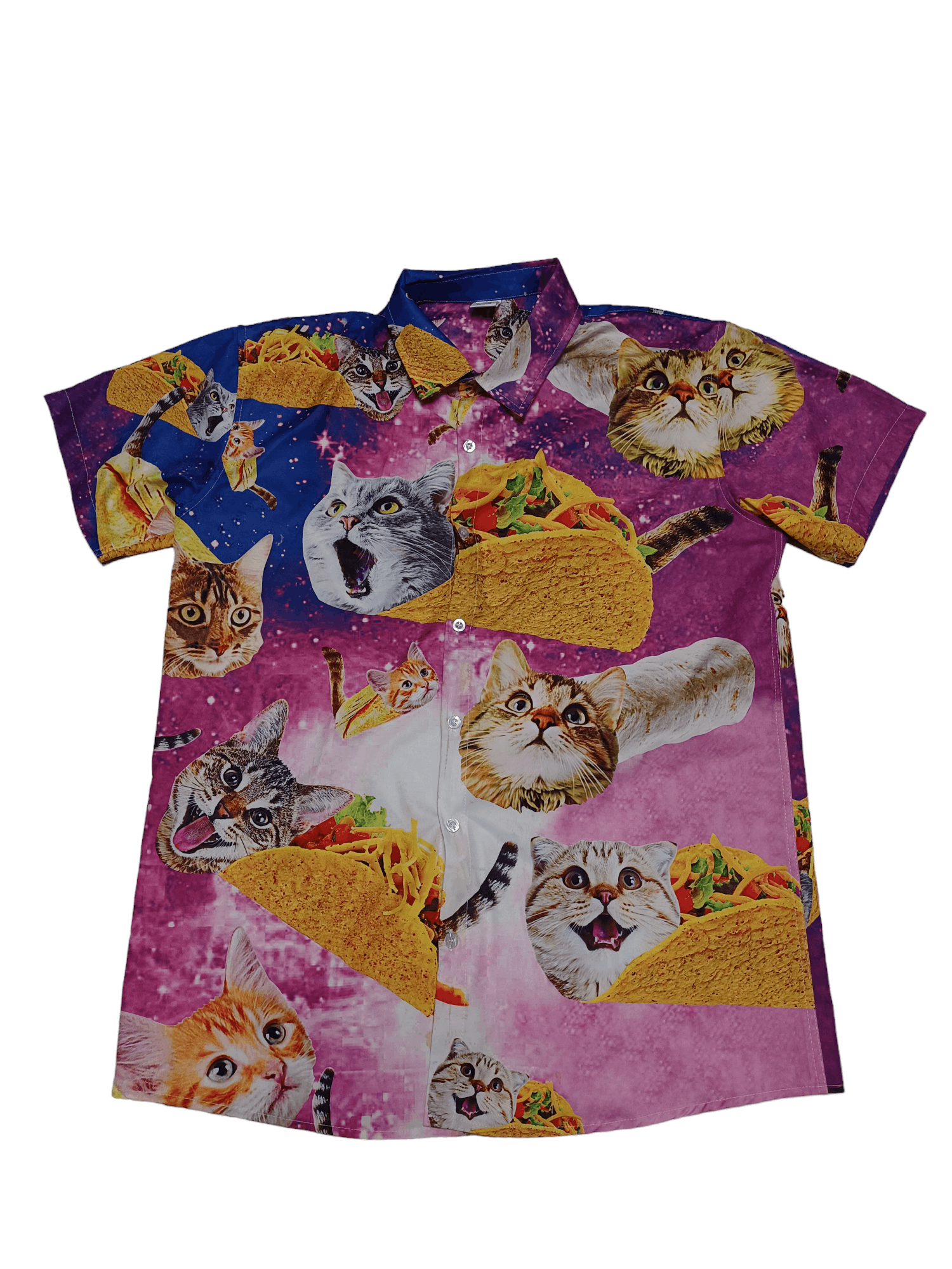 Other FANTASTIC BURITO-CAT ALL OVER PRINTED HAWAII SHIRT Y2K Size US L / EU 52-54 / 3 - 1 Thumbnail