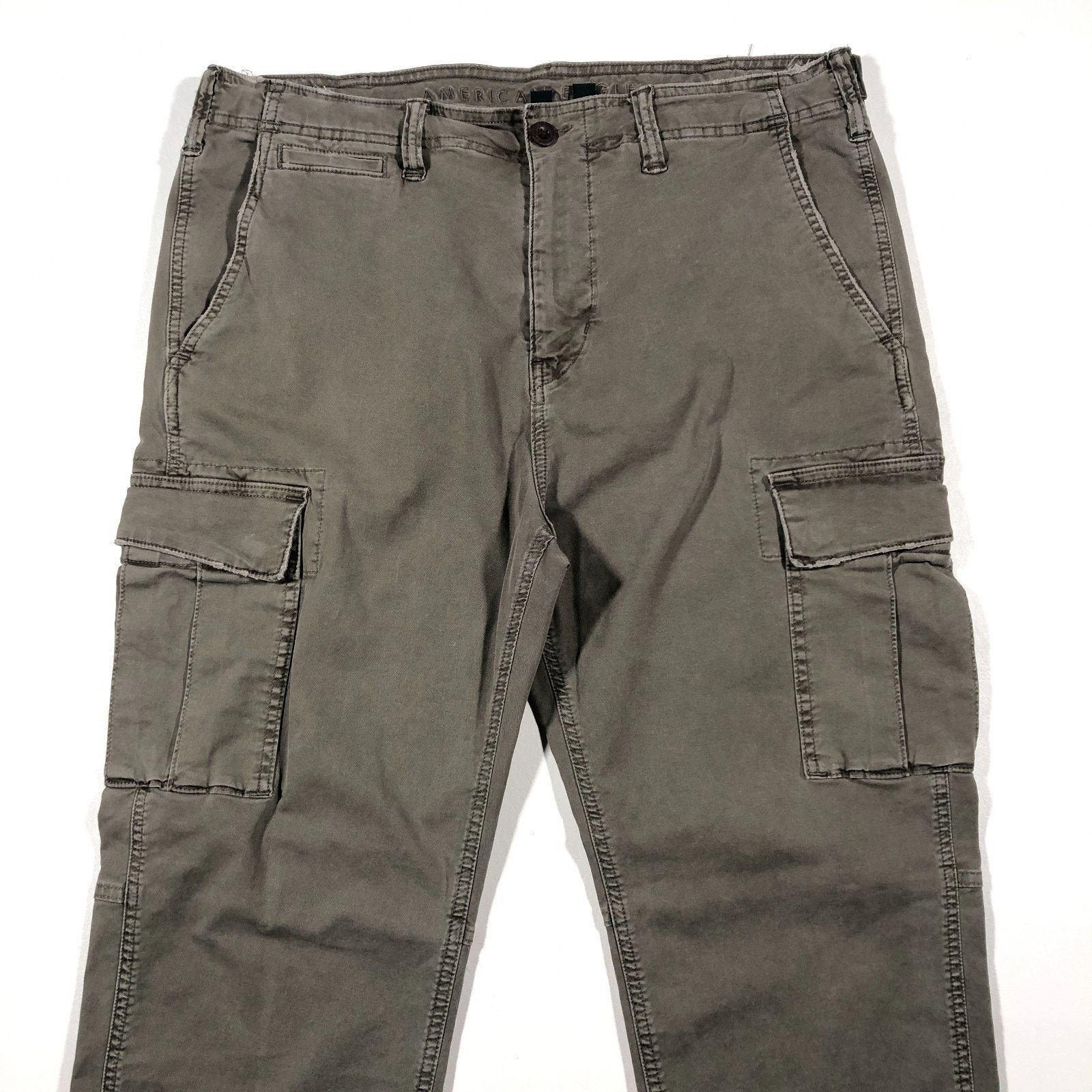American Eagle Outfitters American Eagle Slim Lived In Cargo Utility Pants 36x32 Size US 36 / EU 52 - 3 Thumbnail