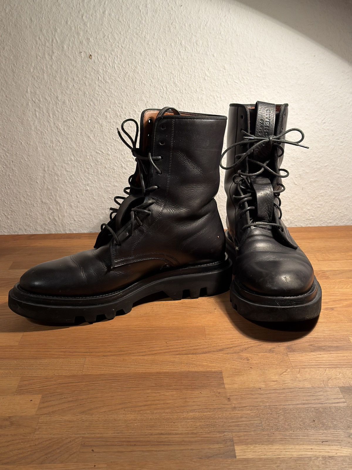 Givenchy Givenchy Leather Combat Boots - Black - Size 40 Size US 10 / IT 40 - 8 Thumbnail