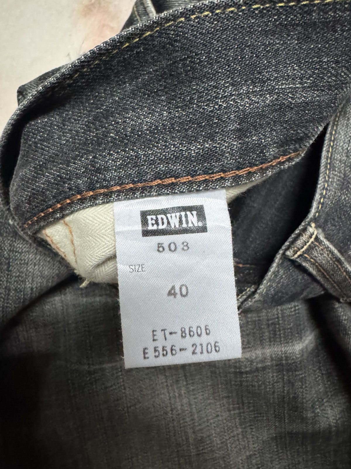 Edwin BIG SIZE💥INSANE EDWIN MADE IN JAPAN MUDWASH WHSIKER DISTRES Size US 42 / EU 58 - 10 Thumbnail