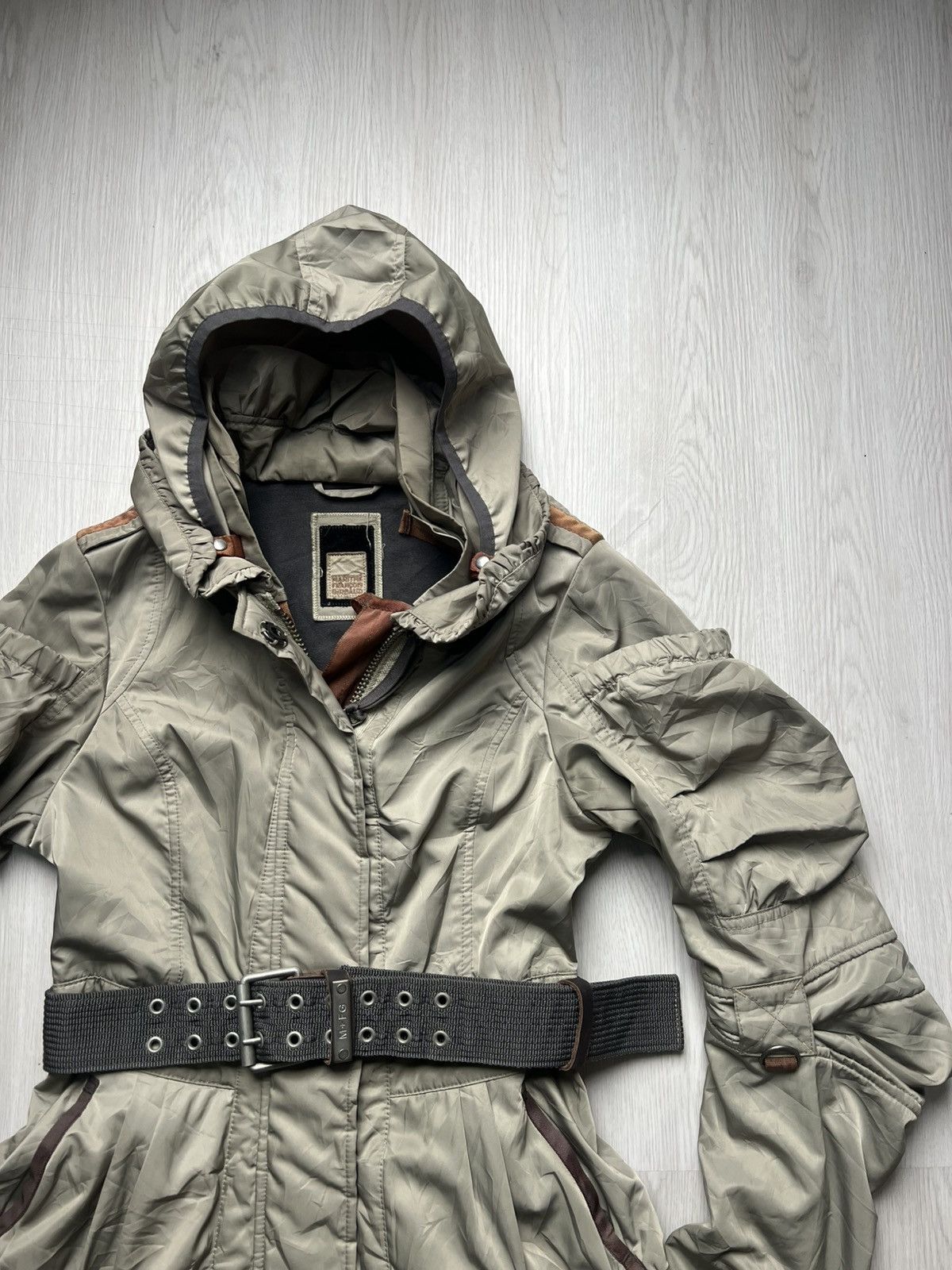 Marithe + Francois Girbaud Marithe Francois Girbaud Belted Military Bondage Jacket Size US M / EU 48-50 / 2 - 4 Thumbnail