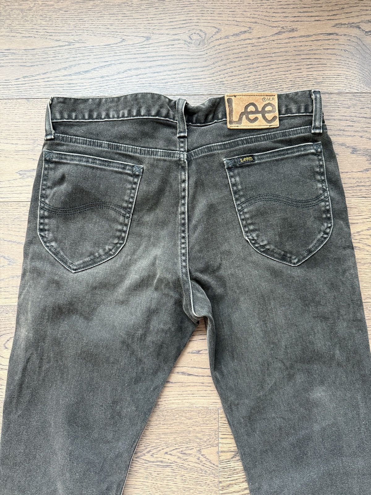 Lee Lee Japan Made Men Vintage Treatment Black Bell Bottom Jeans Size US 31 - 9 Thumbnail