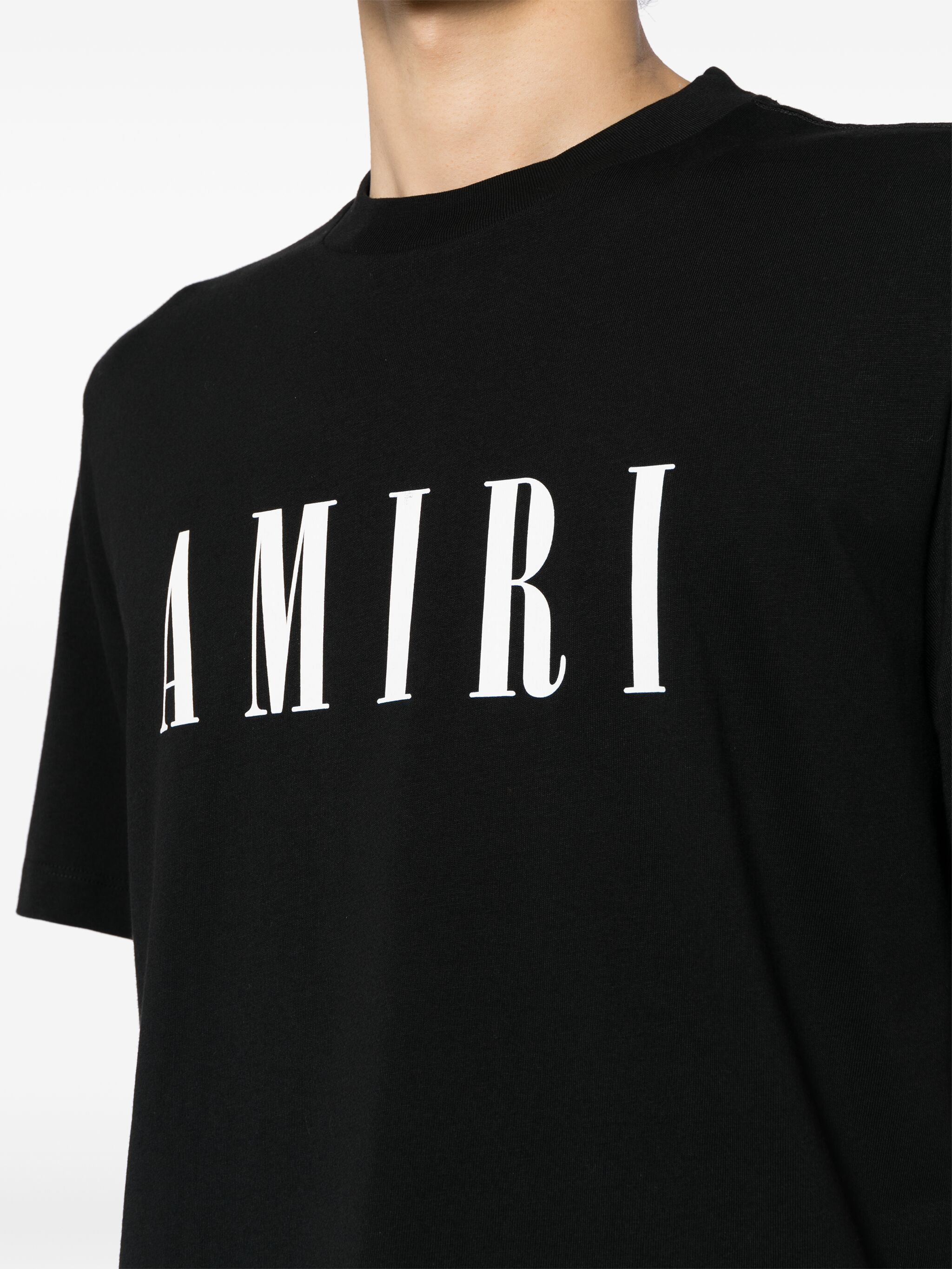 Amiri o1w1db11224 Logo-Print Cotton T-Shirt in Black Size US S / EU 44-46 / 1 - 5 Thumbnail