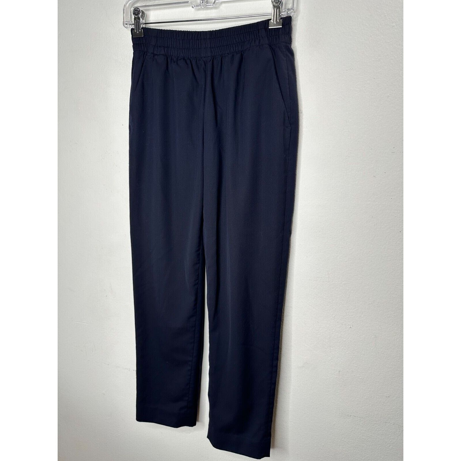 Everlane Everlane Black Italian GoWeave Easy Pull On Wool Pant 0 Size 25" / US 0 / IT 36 - 9 Thumbnail