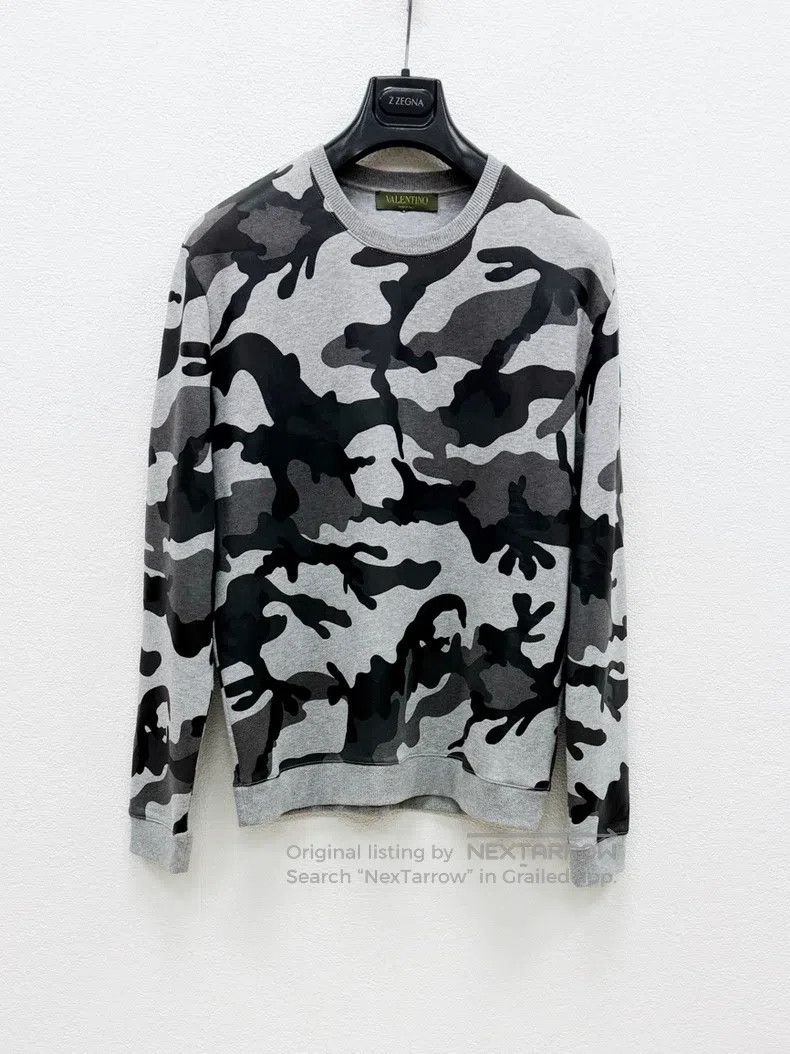 Valentino Valentino Classic camouflage sweatshirt Size US M / EU 48-50 / 2 - 1 Thumbnail