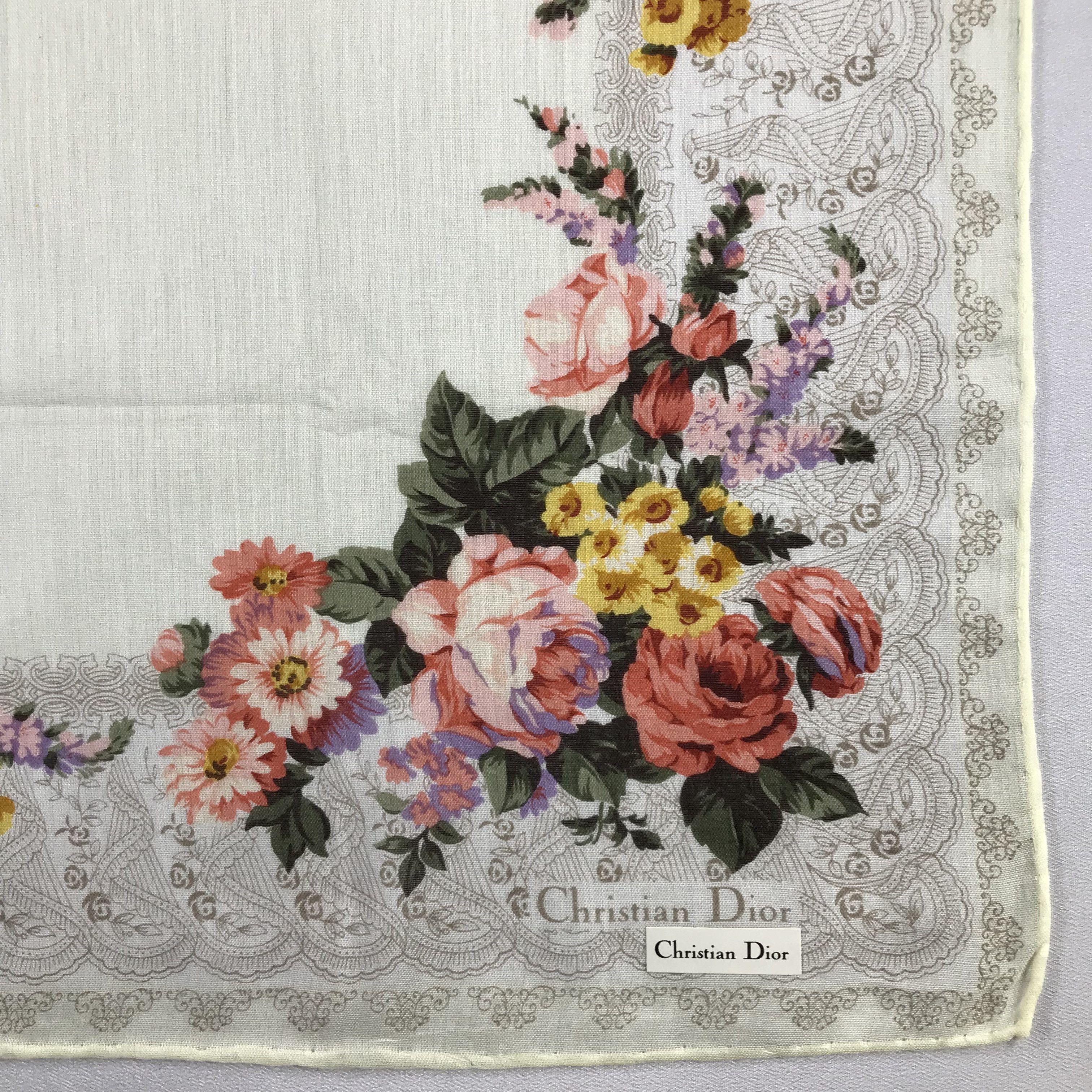 Christian Dior Monsieur Christian Dior Handkerchief / Bandana / Neckerchief C581 Size ONE SIZE - 5 Thumbnail