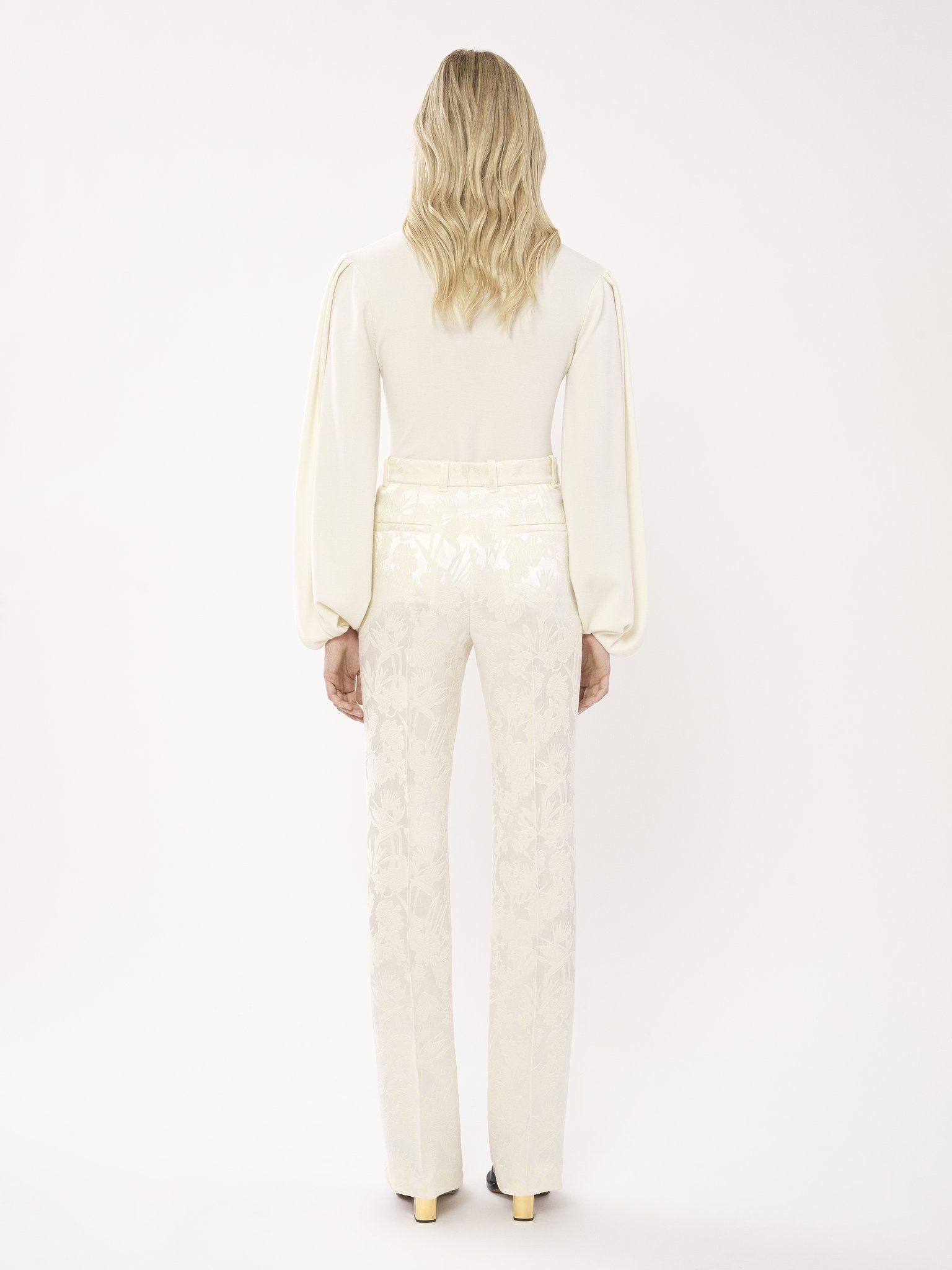 Chloe o1y0825 Casual Pant in Ivory Size 27" / US 4 / IT 40 - 6 Thumbnail