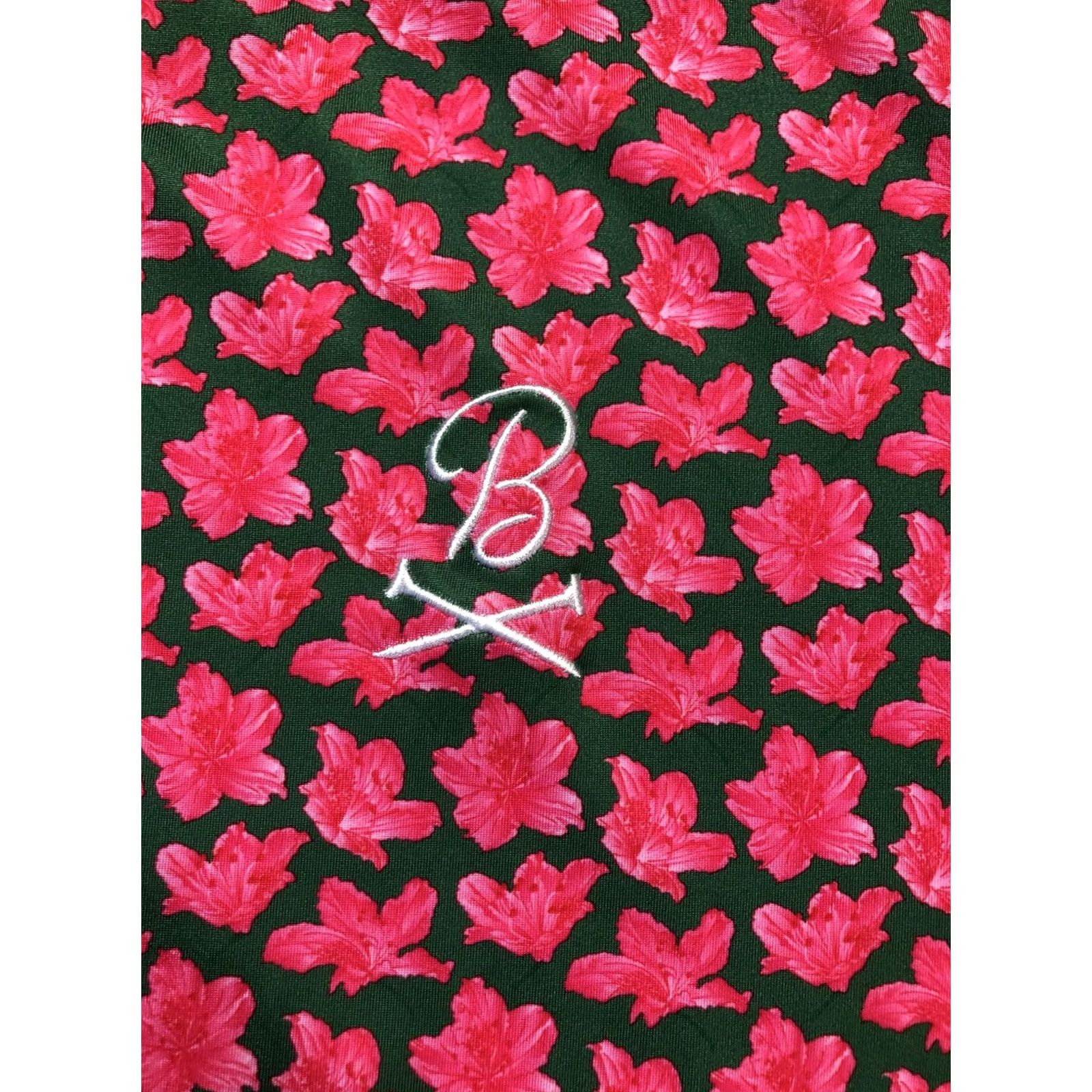 Vintage Barstool Sports Polo Shirt Mens 2XL Pink Floral Short Sleeve Casual Golf Shirt Size US XXL / EU 58 / 5 - 6 Thumbnail