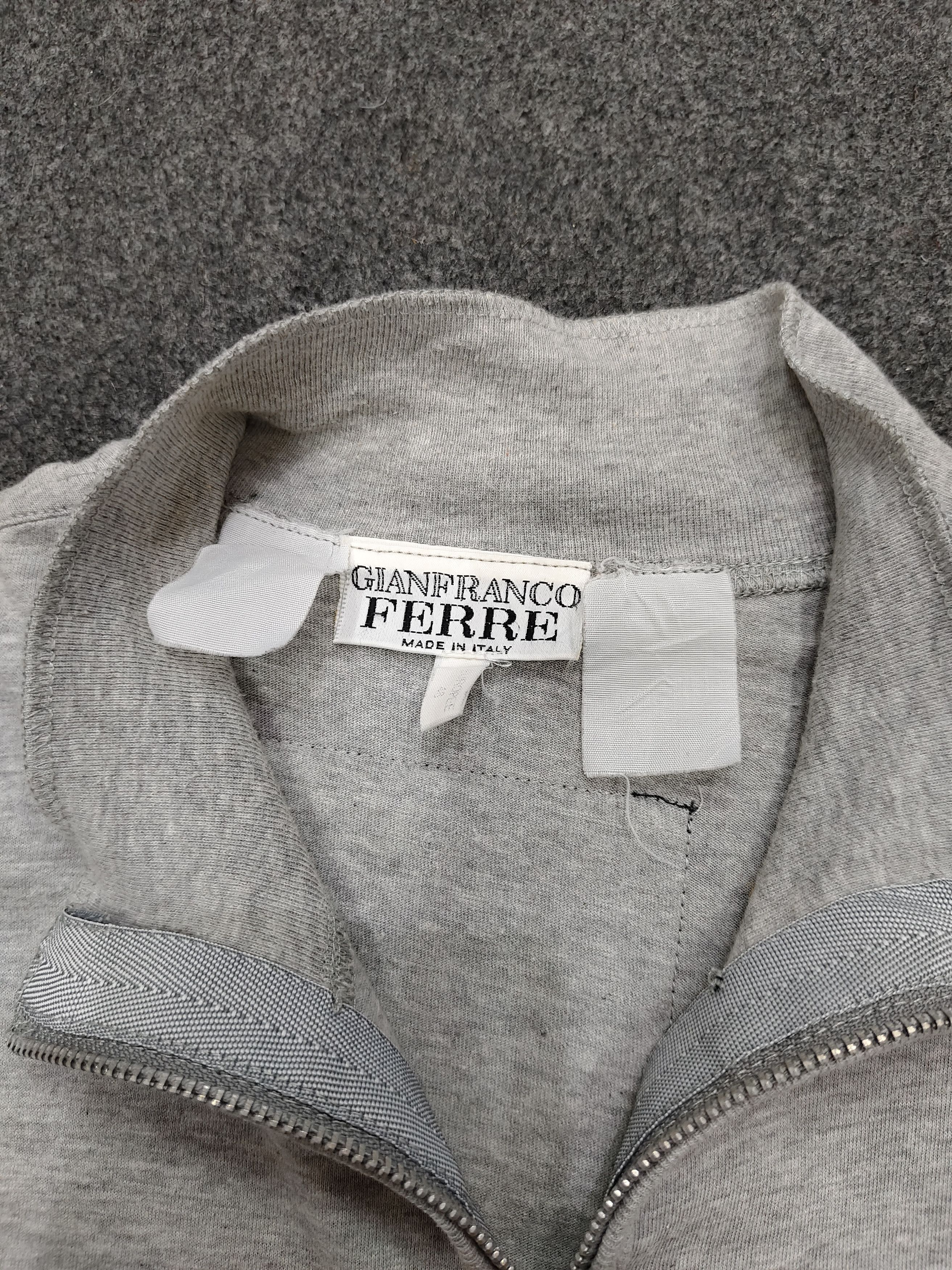 Gianfranco Ferre 90s Gianfranco Ferre- Script Graphic Embroidered Halfzip Size US M / EU 48-50 / 2 - 7 Thumbnail