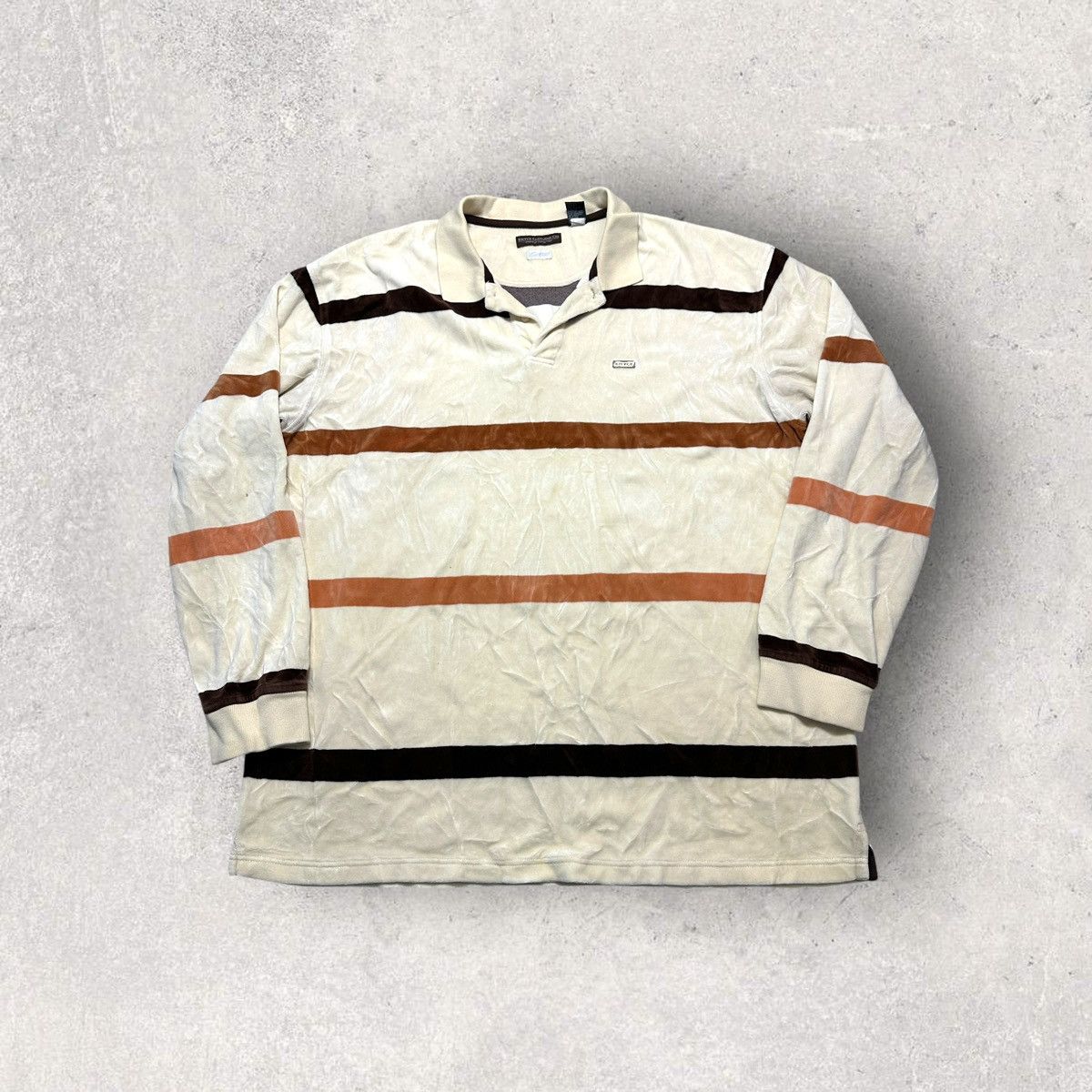 Enyce × Vintage Vintage Enyce long sleeve velour polo shirt Size US XXL / EU 58 / 5 - 1 Thumbnail