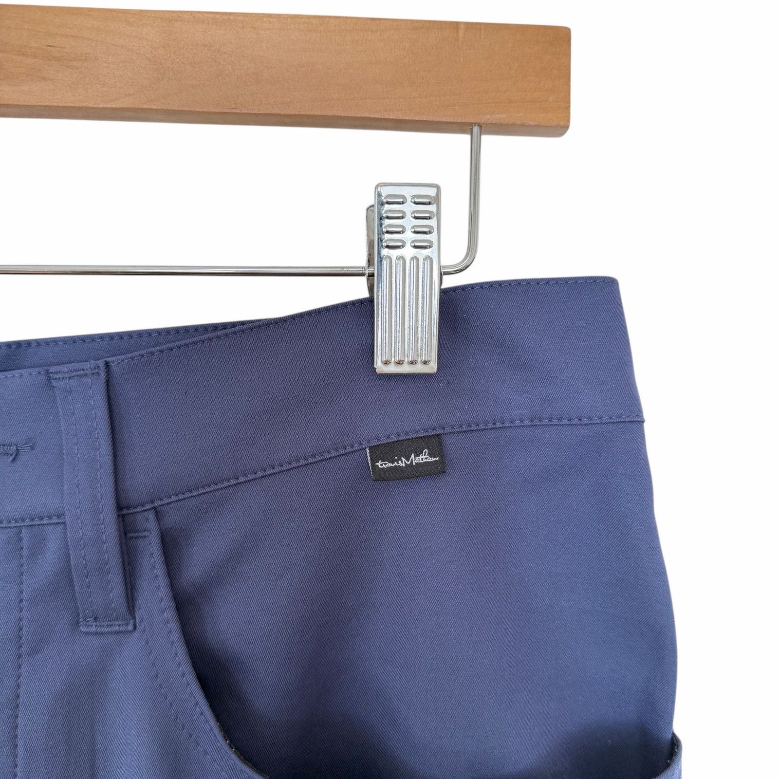 TravisMathew Travis Mathew Navy Blue Flat Front Golf Pants Sz 30 Size US 30 / EU 46 - 3 Thumbnail