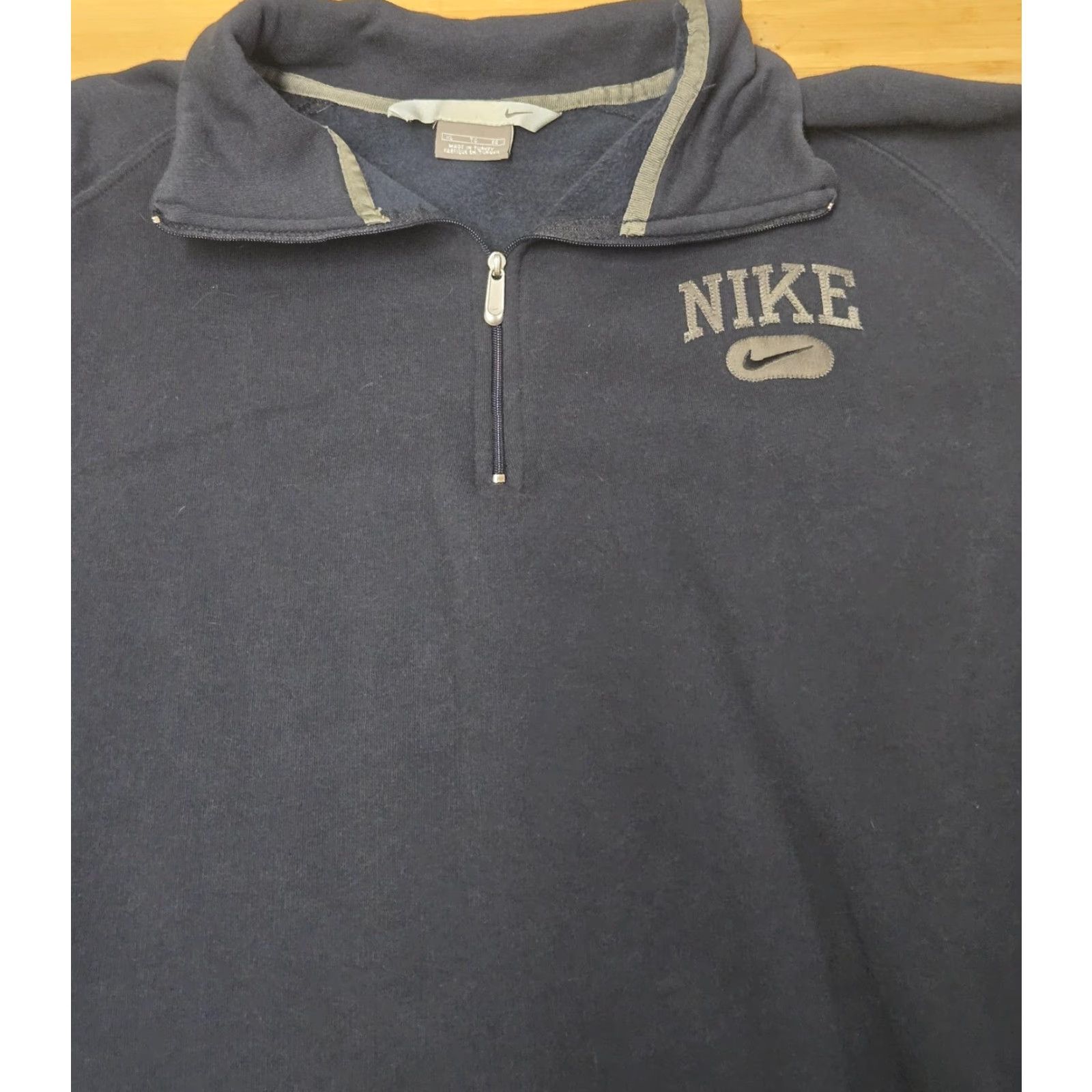 Nike Nike Sweatshirt Mens XL Blue 1/4 Zip Fleece Pullover Swoosh Logo Size US XL / EU 56 / 4 - 4 Thumbnail