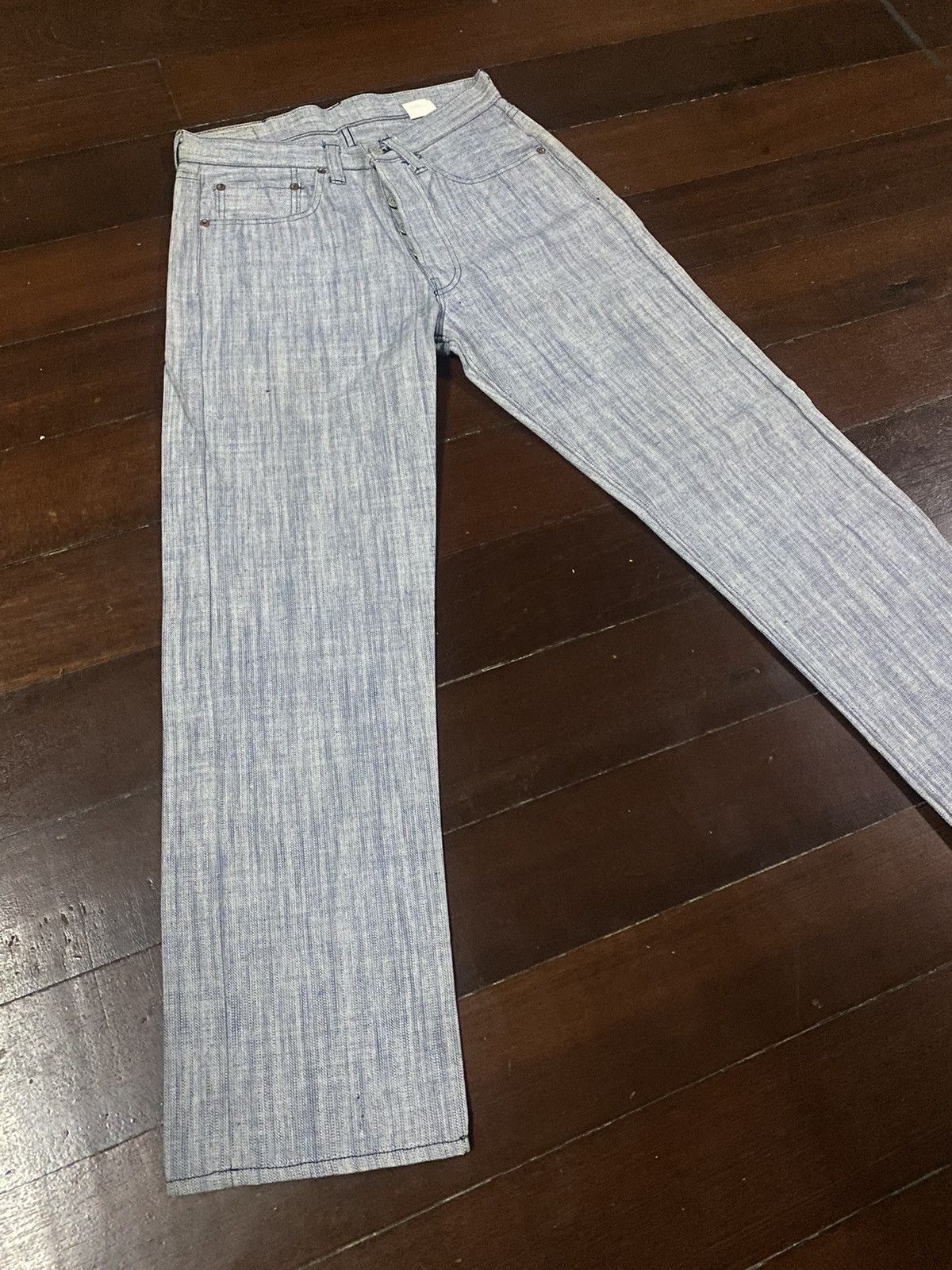 Iron Heart VTG SUGAR CANE LOT 286 WIDE LEG LIMITED HARD FABRIC Size US 30 / EU 46 - 12 Thumbnail