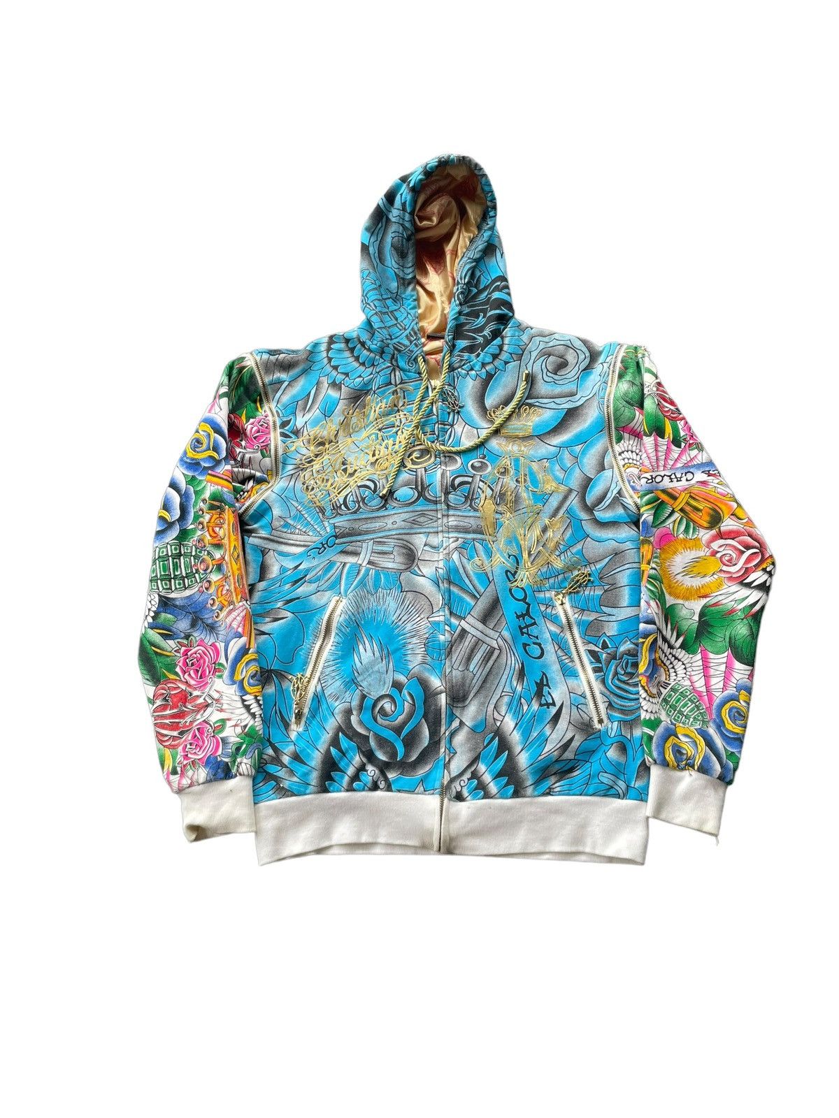 Christian Audigier Christain Audiger Zipper Hoodie Size US M / EU 48-50 / 2 - 2 Thumbnail