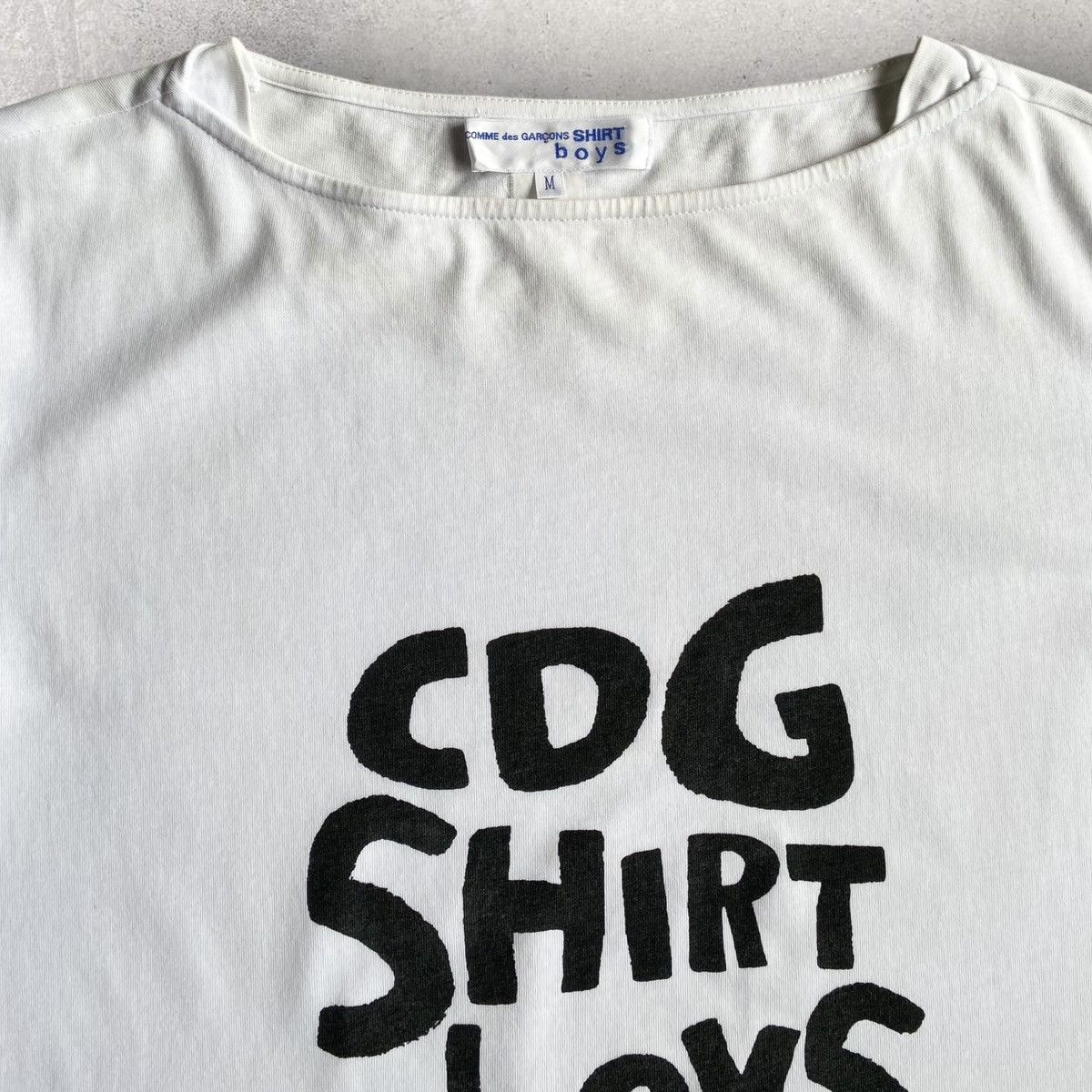 Comme des Garcons SS17 Wide Neck Logo T Shirt Size US M / EU 48-50 / 2 - 4 Thumbnail