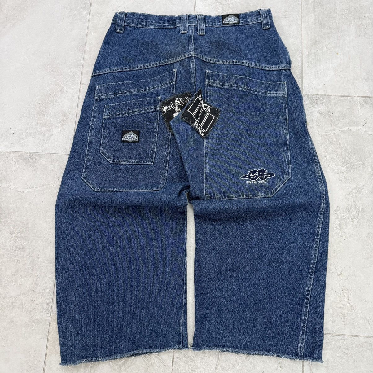 JNCO Vintage Garment Stage Baggy Pathwork Denim Size US 34 / EU 50 - 1 Thumbnail