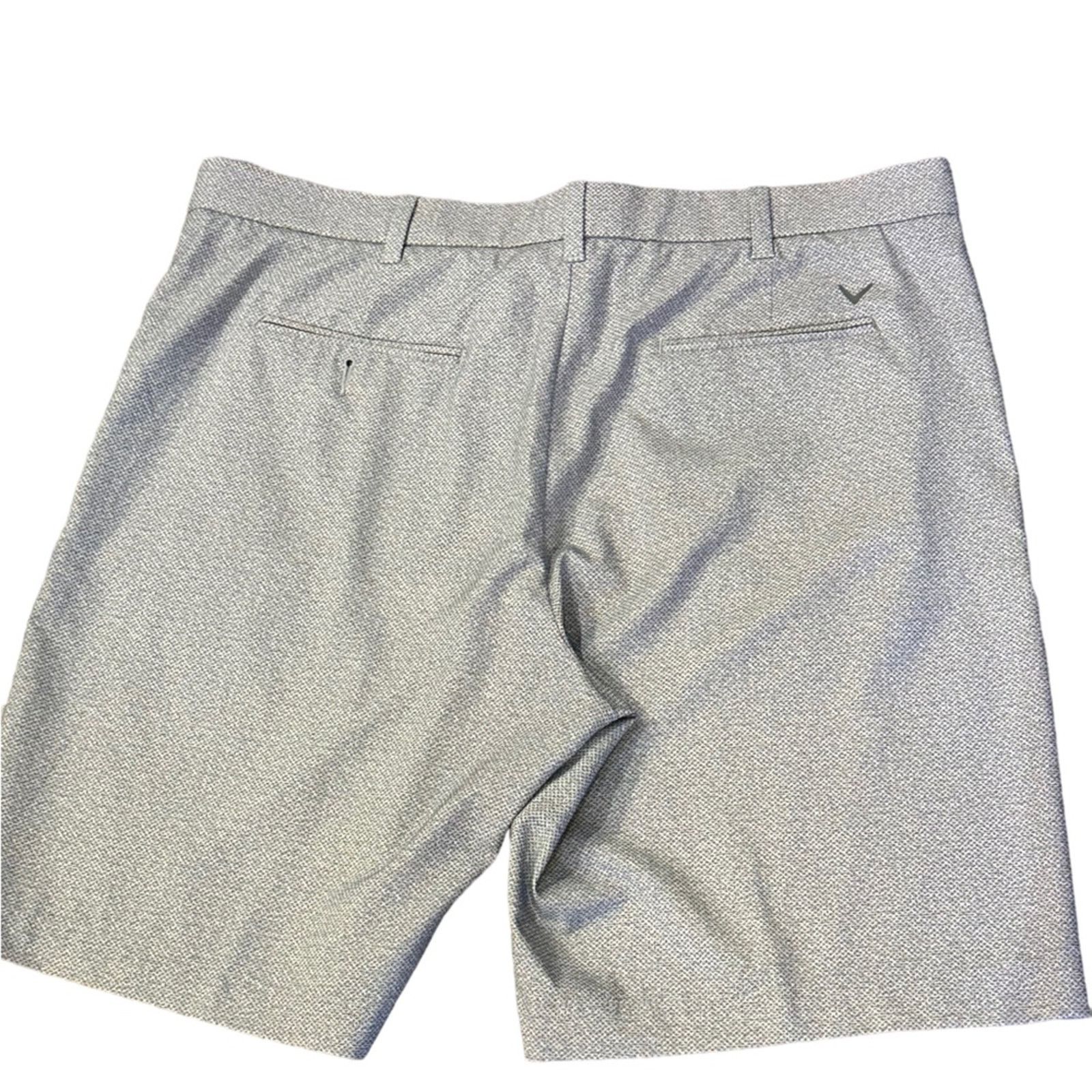 Callaway Callaway Mens 40 Golf Shorts in a Gray Micro-Dot Pattern. Size US 40 / EU 56 - 7 Thumbnail