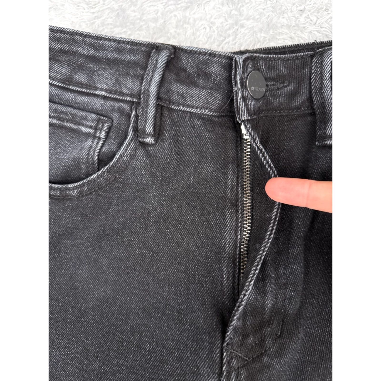 Vintage Dear John Jeans Women Bootcut 25 Black Denim Cotton 5-Pocket High Rise 25x33 Regular Classic Knit? Size 42" / US 20 - 5 Thumbnail