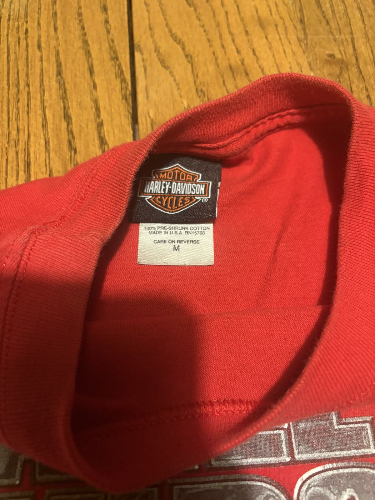 Harley Davidson 2004 Red Harley Davidson Tee M Size US M / EU 48-50 / 2 - 3 Thumbnail