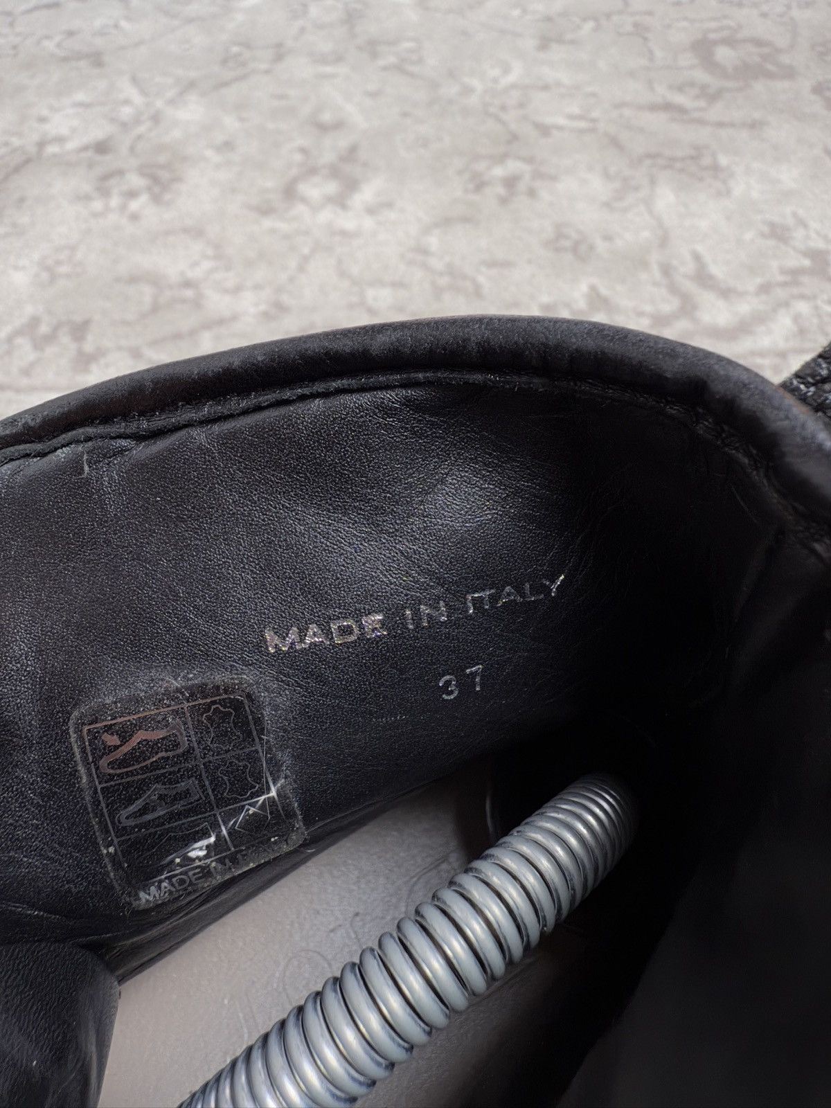 Dior × John Galliano Vintage y2k Dior leather high top boxing moto biker shoes Size US 6 / IT 36 - 10 Thumbnail