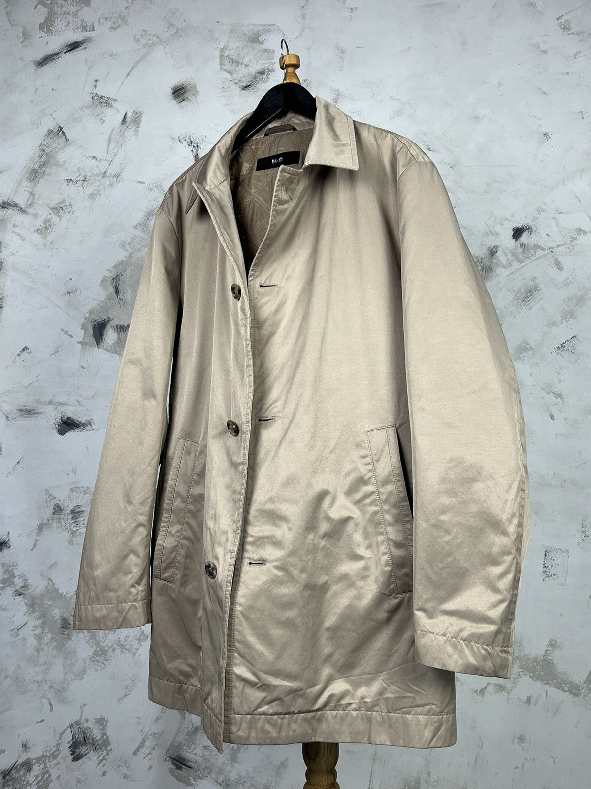 Hugo Boss Hugo Boss Trench Coat Jacket Size 54 XL Size US XL / EU 56 / 4 - 1 Thumbnail