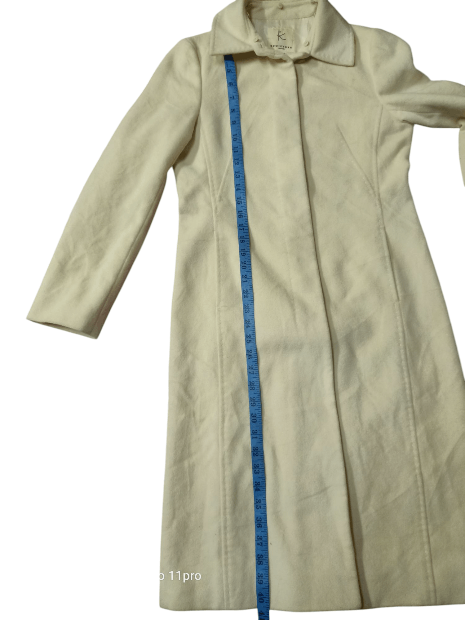 Le Grande Bleu (L.G.B.) 🌟 Kumikyoku Long Coat Onward Wool 🌟 Size S / US 4 / IT 40 - 5 Thumbnail