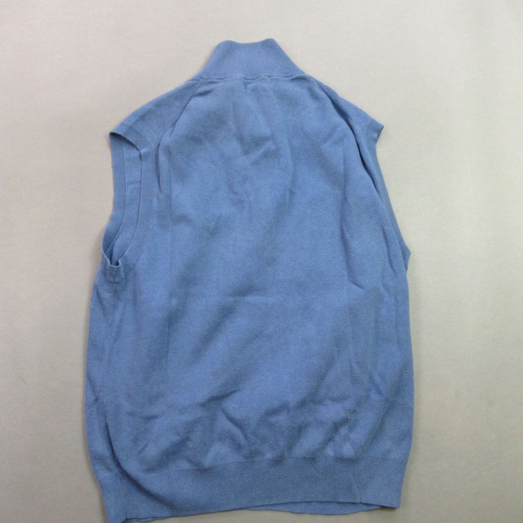 Polo Ralph Lauren VINTAGE Polo Ralph Lauren Shirt Womens Small Sleeveless Crew Neck Pullover 1/4 Zip Blue Size S / US 4 / IT 40 - 5 Thumbnail